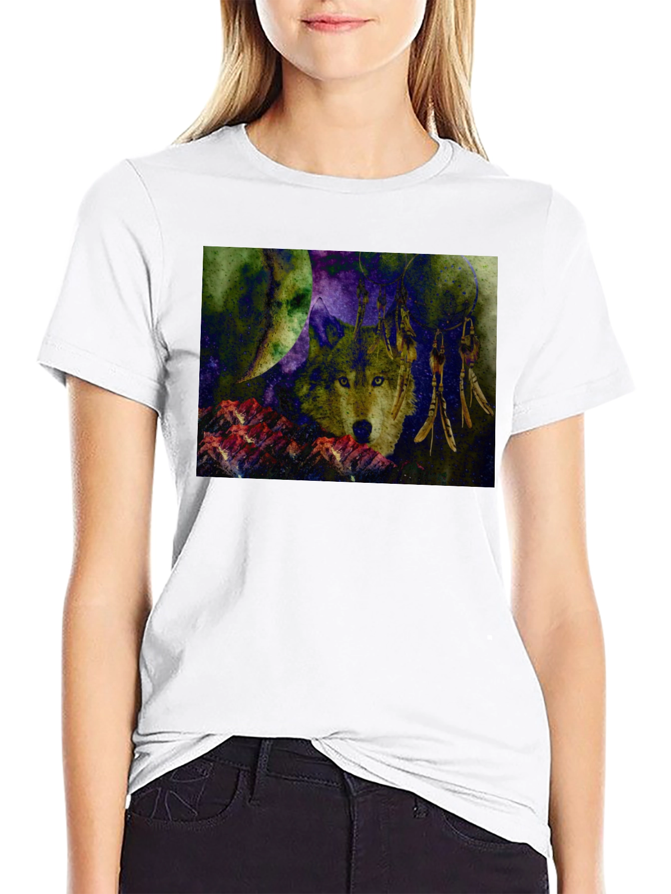 Wolf Dreamcatcher Graphic Tee