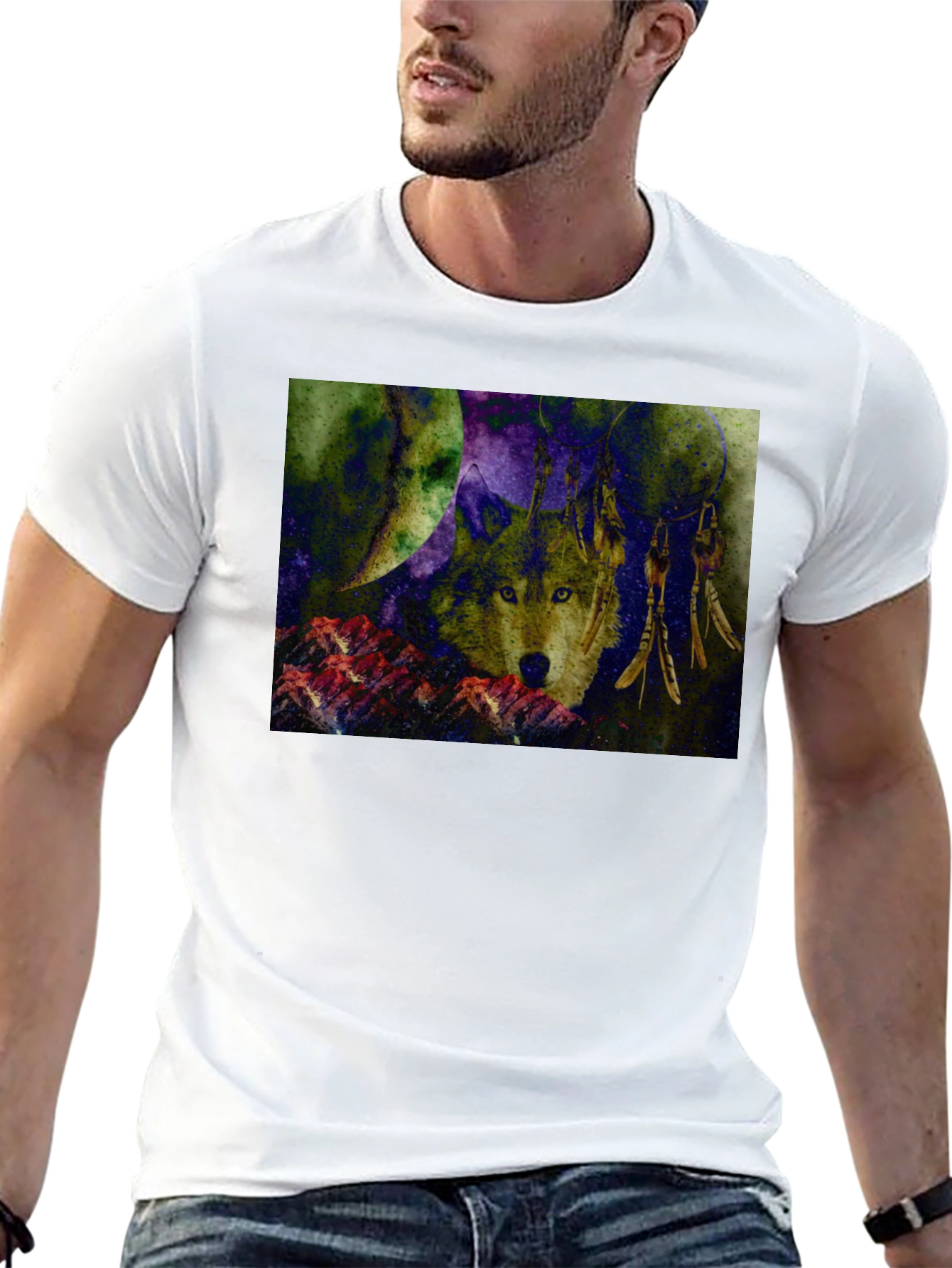 Wolf Dreamcatcher Graphic Tee