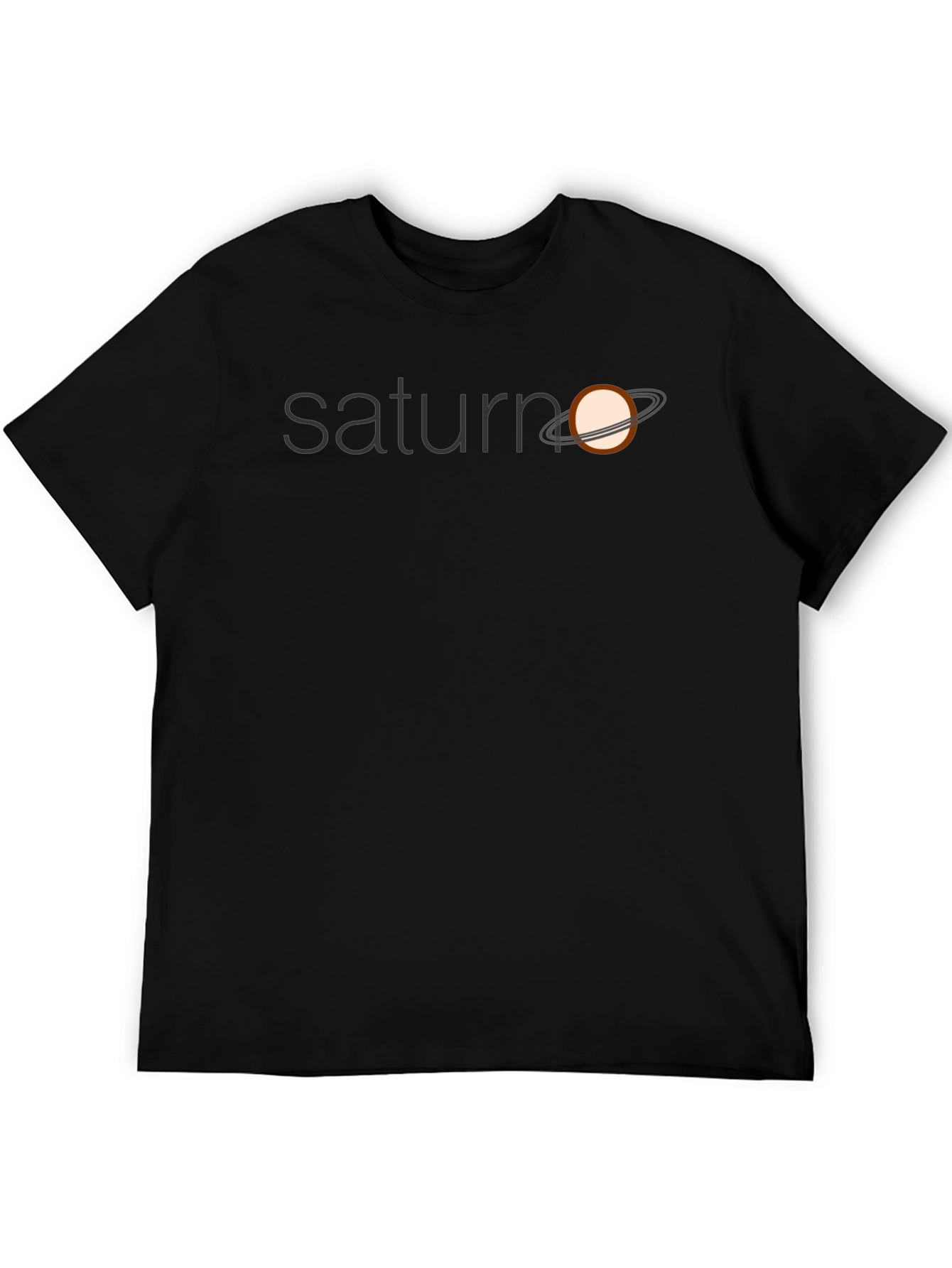 Saturn Graphic Tee - Unique Planet Design