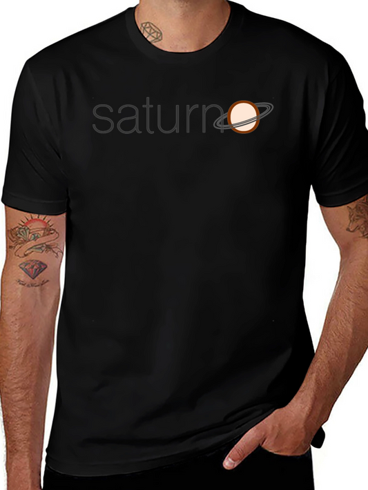 Saturn Graphic Tee - Unique Planet Design