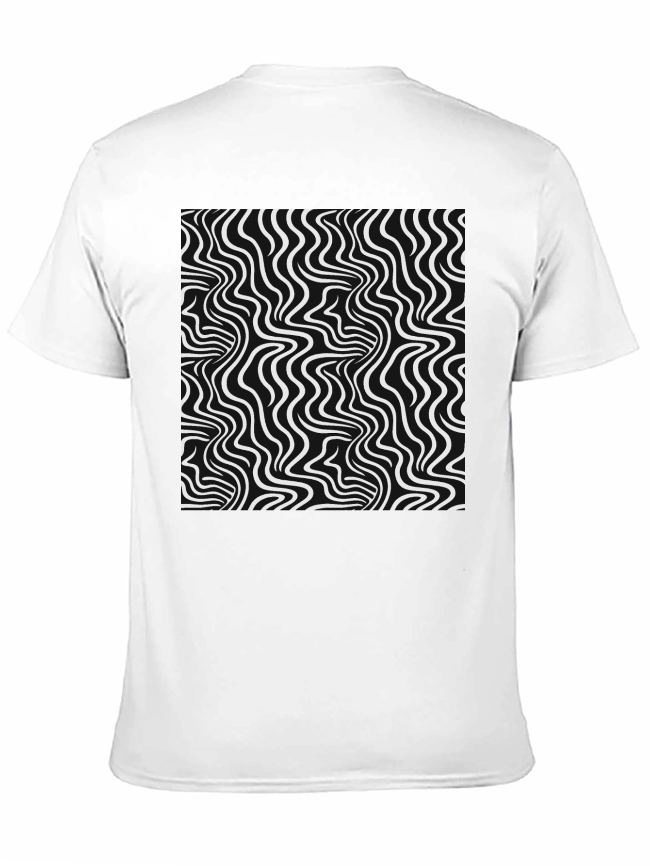 Optical Illusion Graphic Black T-Shirt