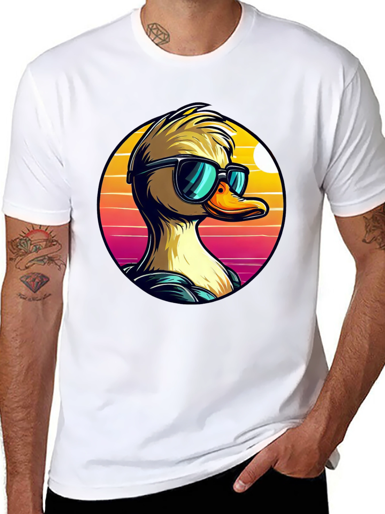 Cool Duck Graphic Tee - Retro Vibes