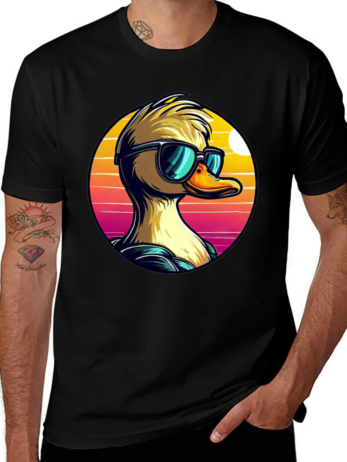 Cool Duck Graphic Tee - Retro Vibes