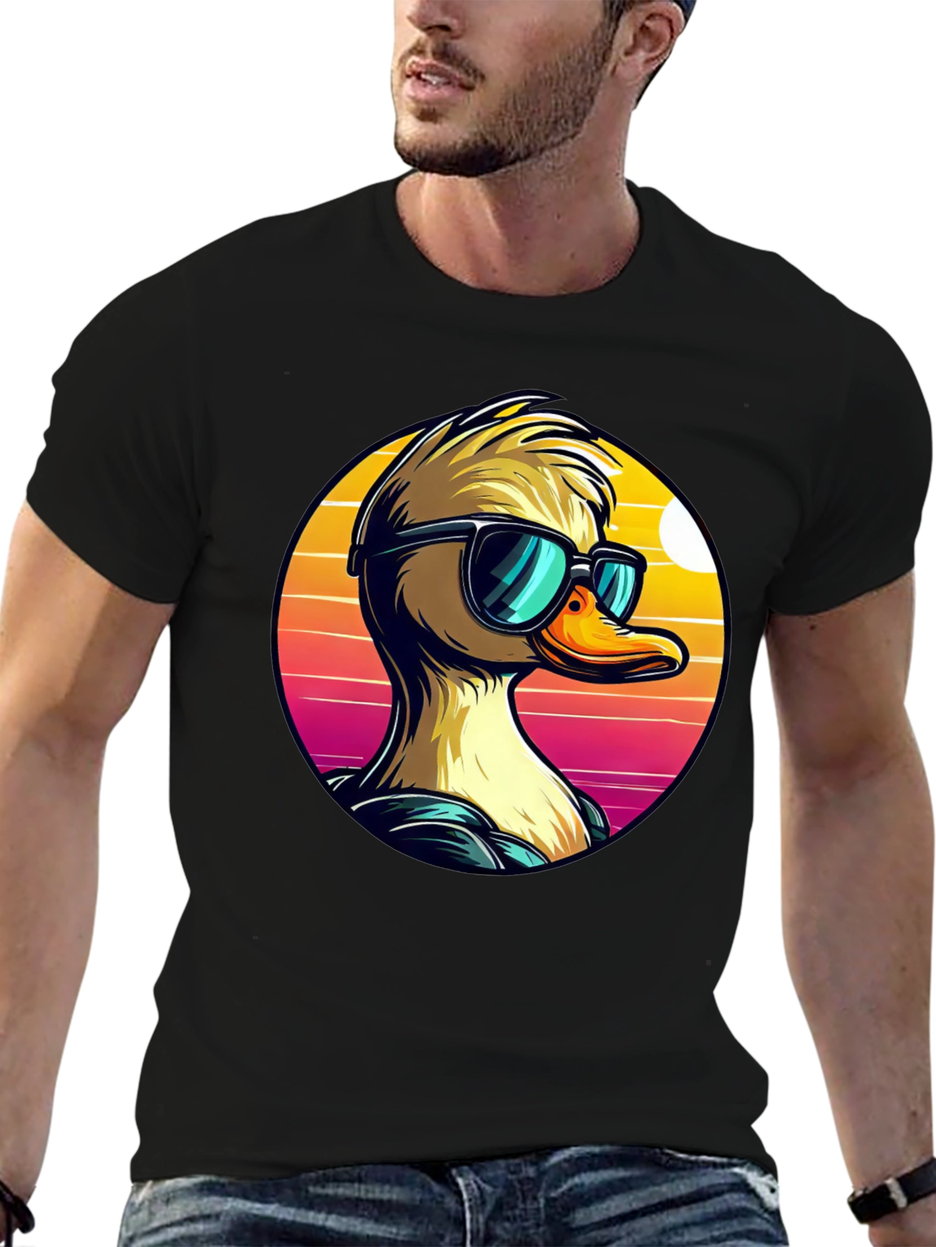 Cool Duck Graphic Tee - Retro Vibes