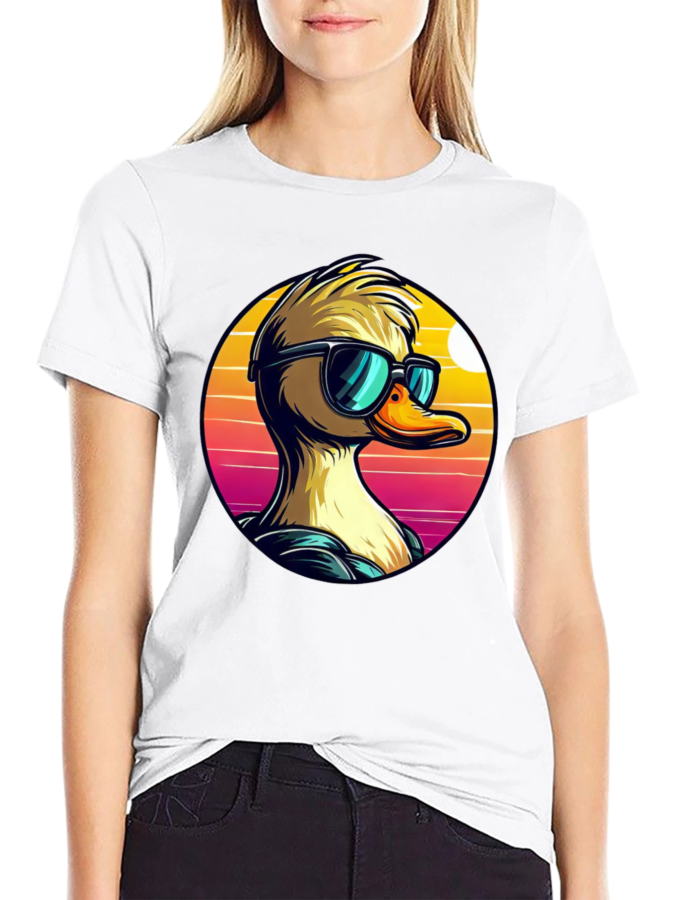 Cool Duck Graphic Tee - Retro Vibes