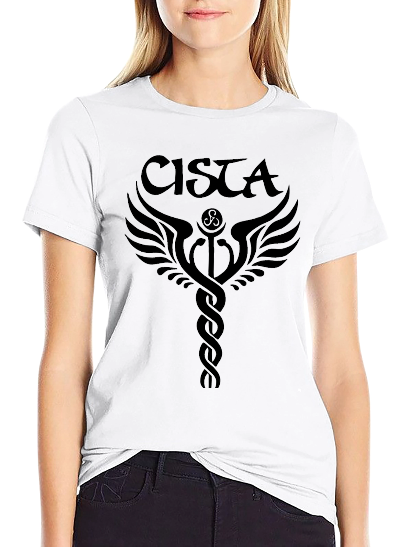 CISTA Graphic Tee - Black