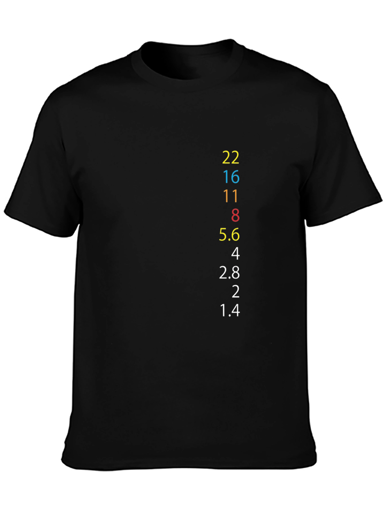 Aperture Photography T-Shirt - Black Cotton Crew Neck Tee
