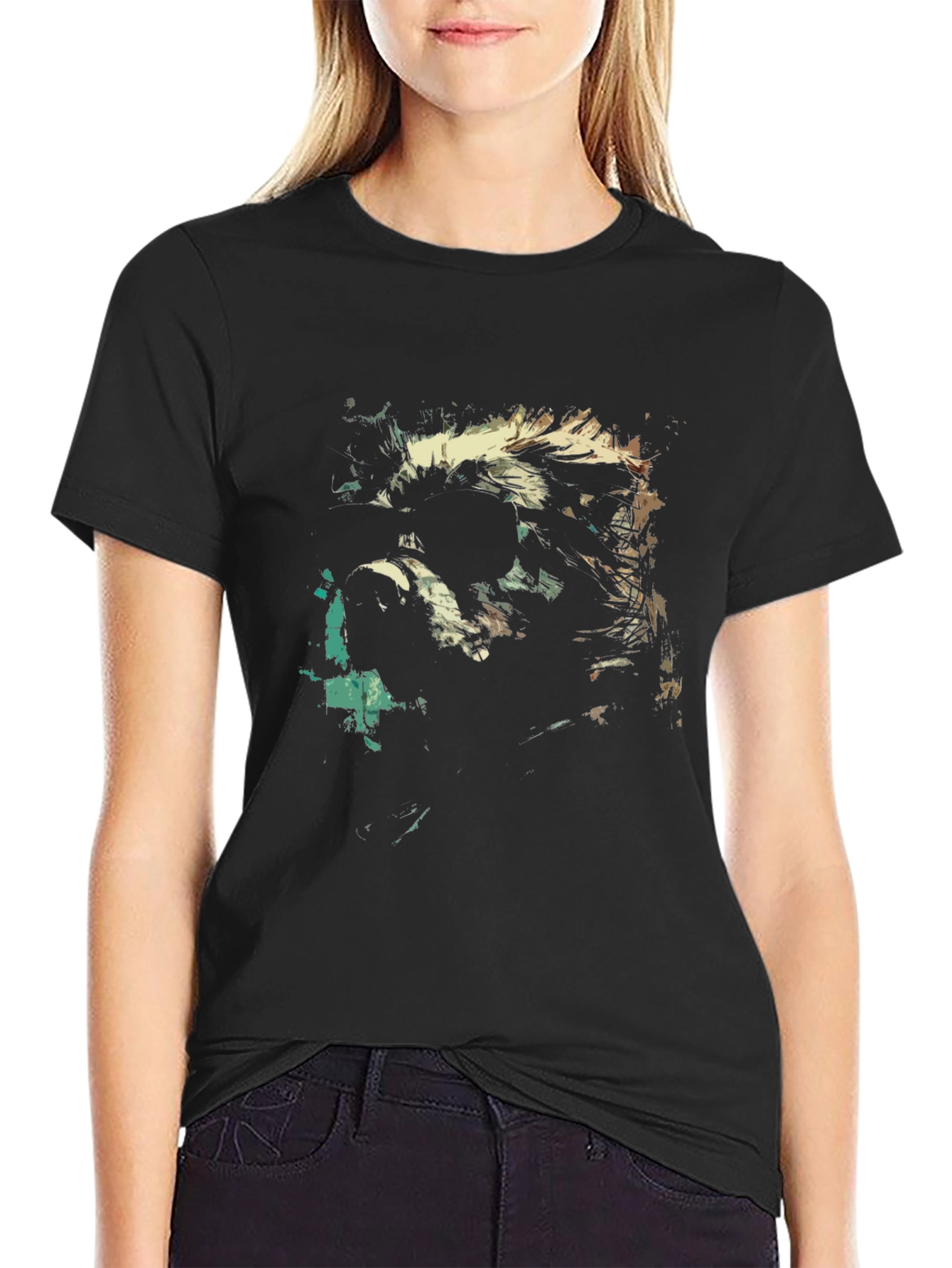 Graphic Print Crew Neck T-Shirt