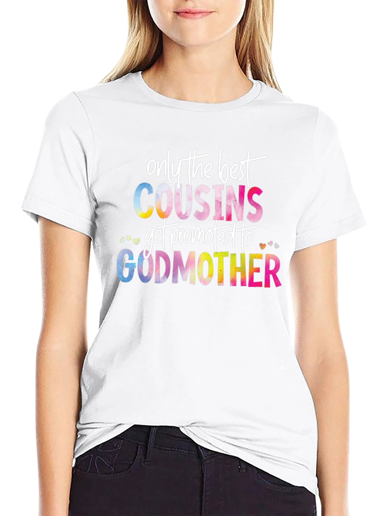 Best Cousins Promoted to Godmother T-Shirt