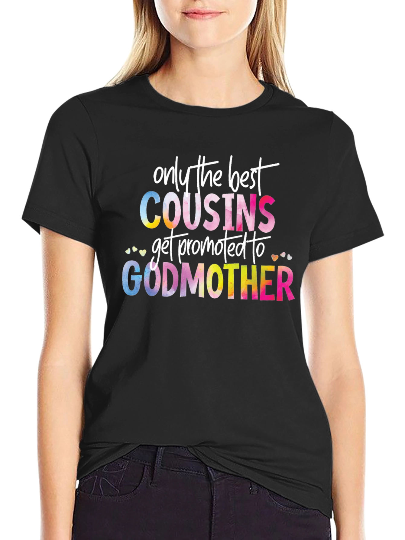 Best Cousins Promoted to Godmother T-Shirt