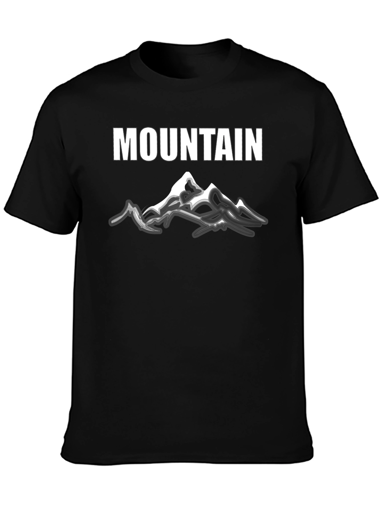 Mountain Graphic Black Tee