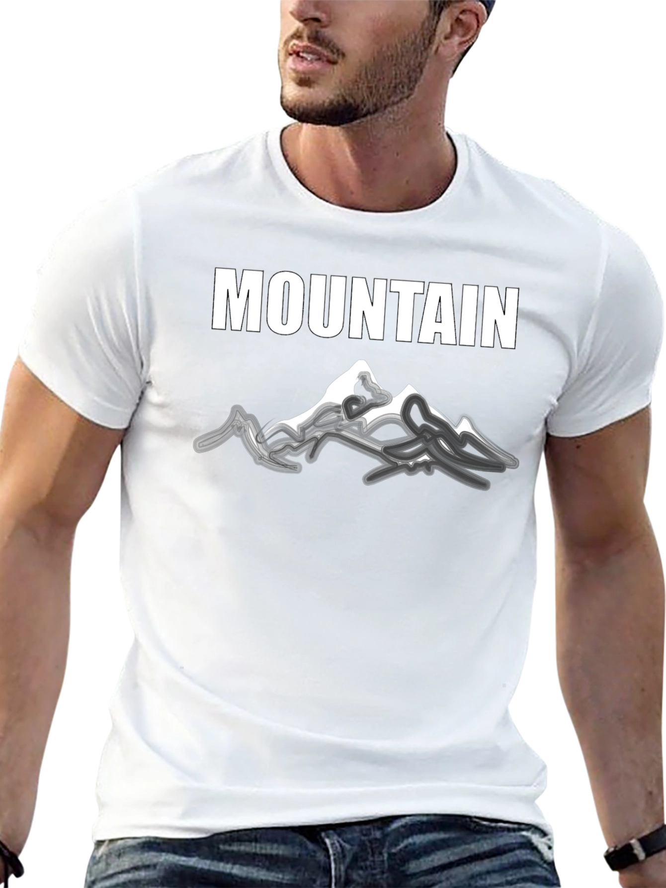 Mountain Graphic Black Tee
