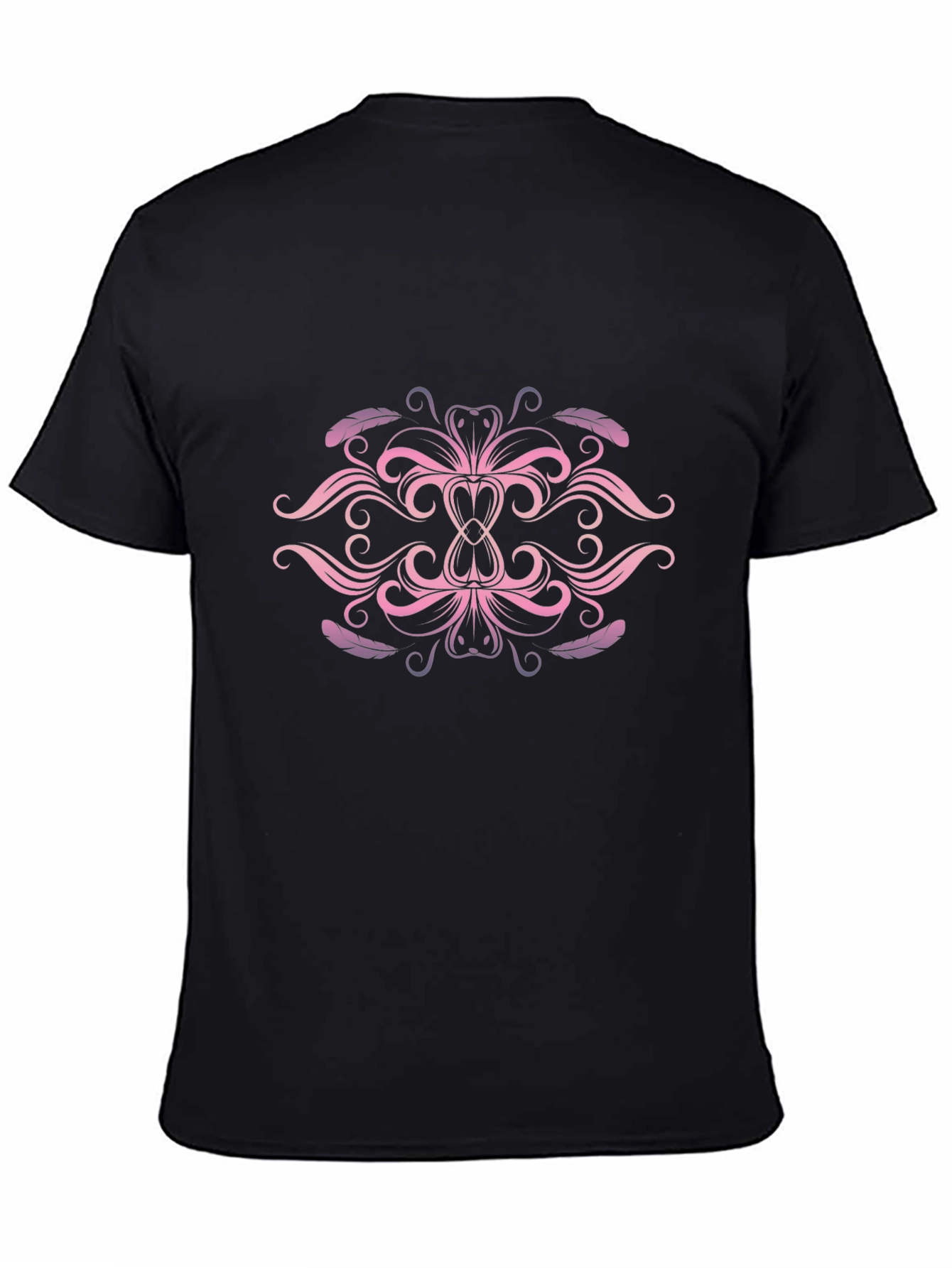 Elegant Pink & Purple Swirl Graphic T-Shirt