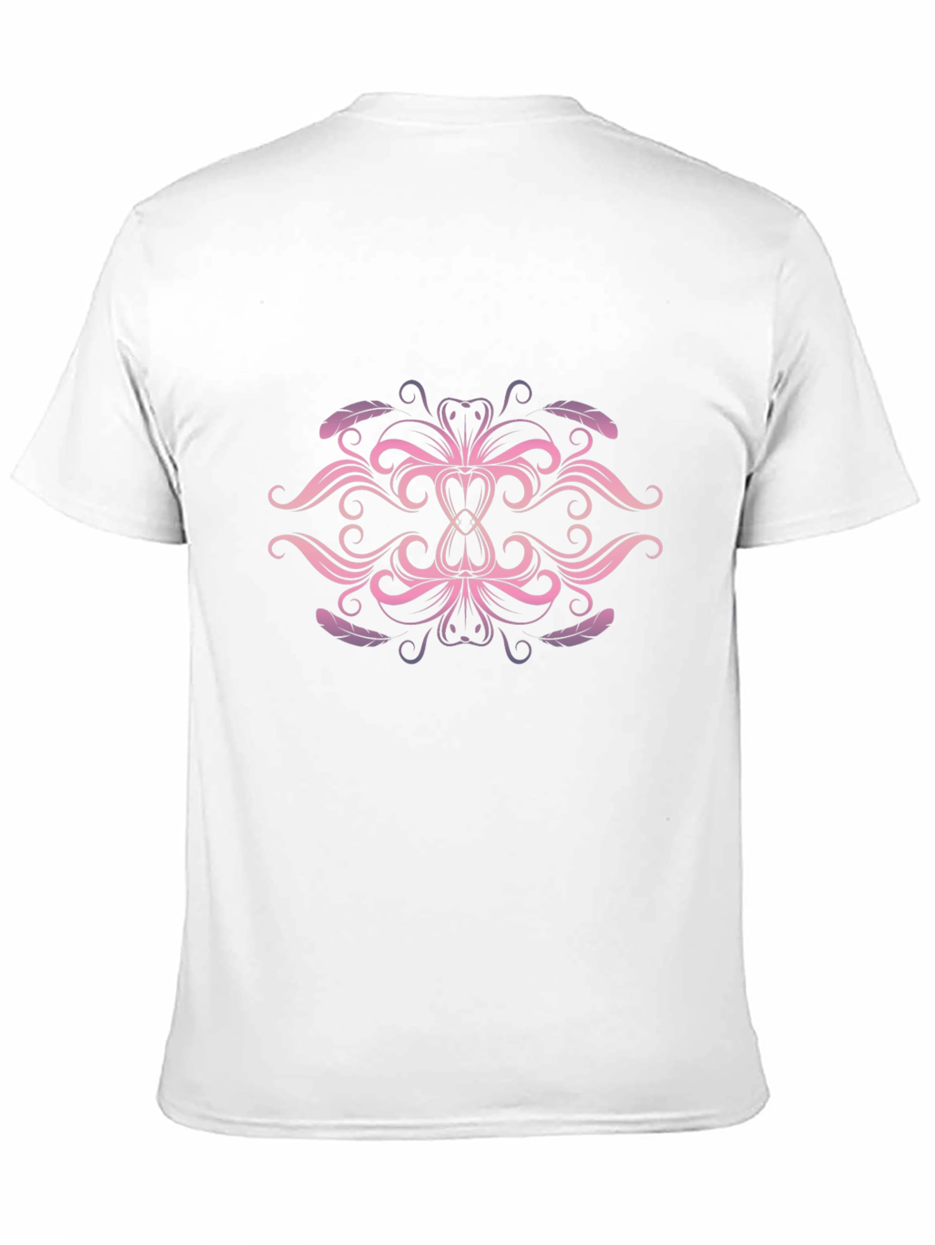 Elegant Pink & Purple Swirl Graphic T-Shirt