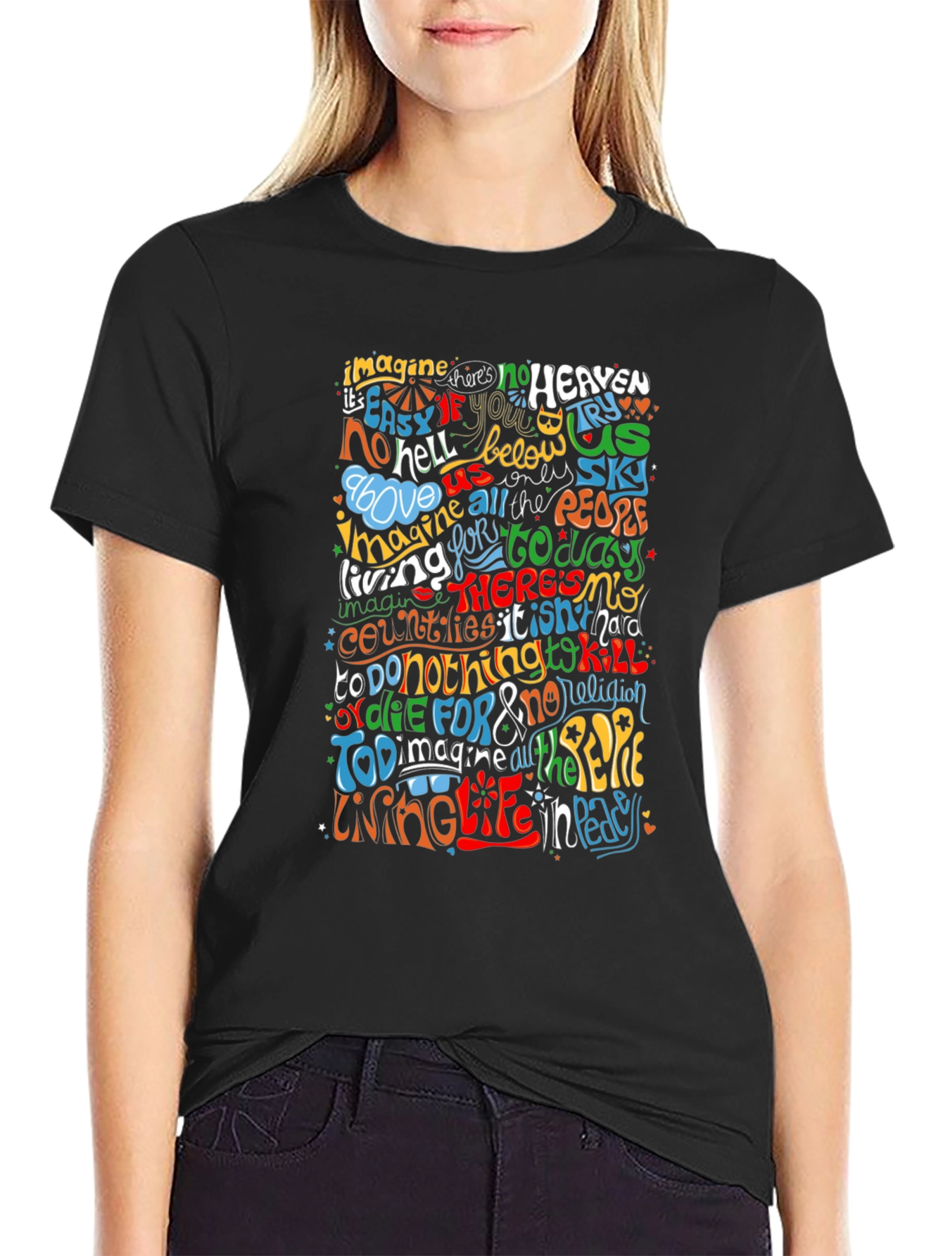 Imagine Peace Graphic T-Shirt