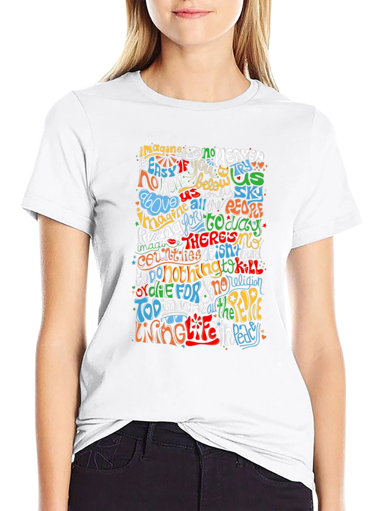 Imagine Peace Graphic T-Shirt