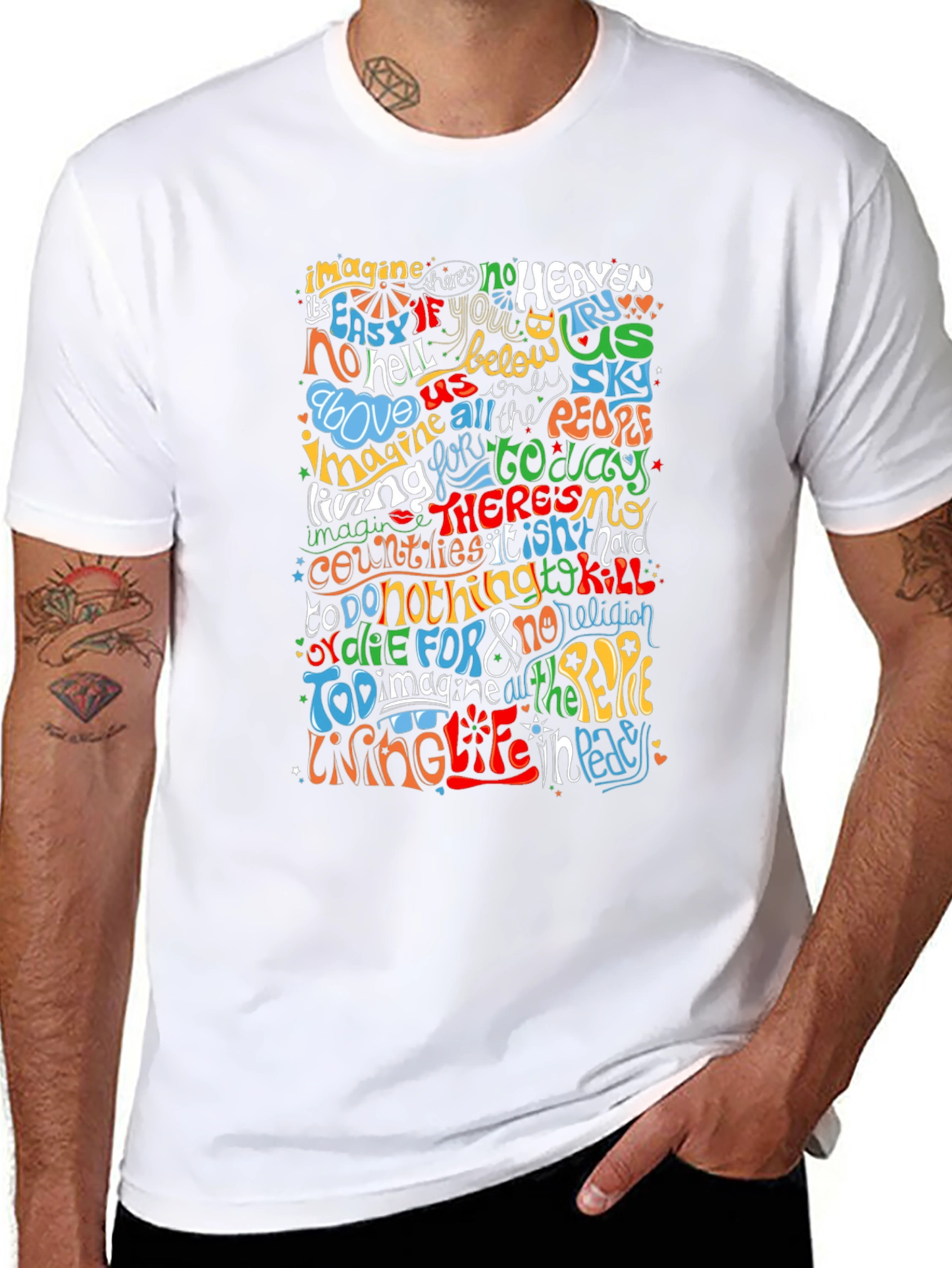 Imagine Peace Graphic T-Shirt
