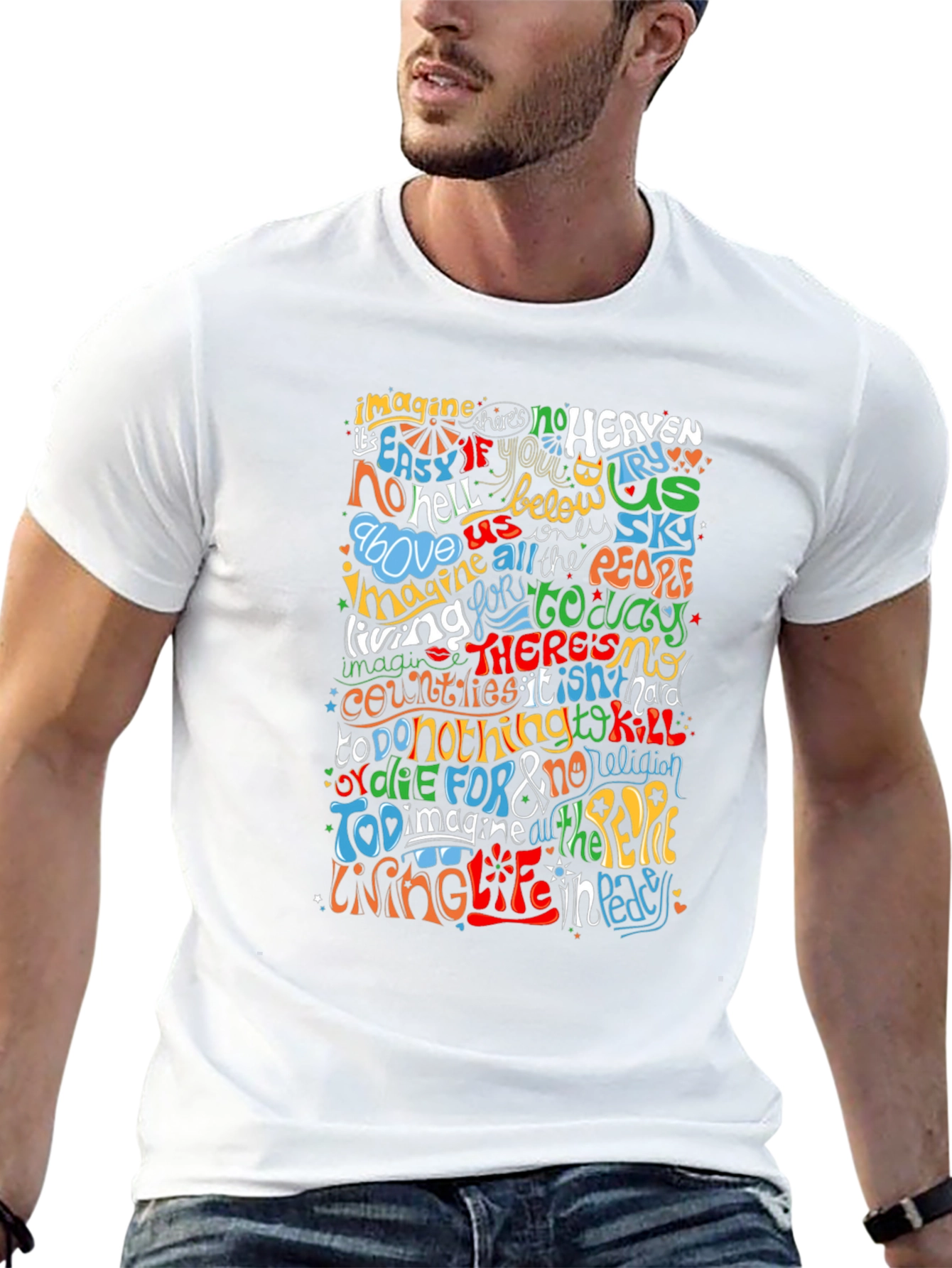 Imagine Peace Graphic T-Shirt