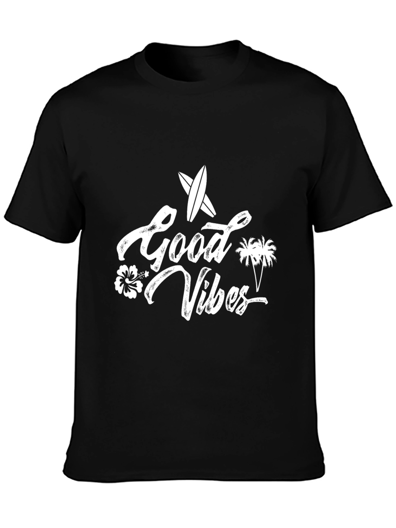 Good Vibes Graphic Tee - Surf Style T-Shirt