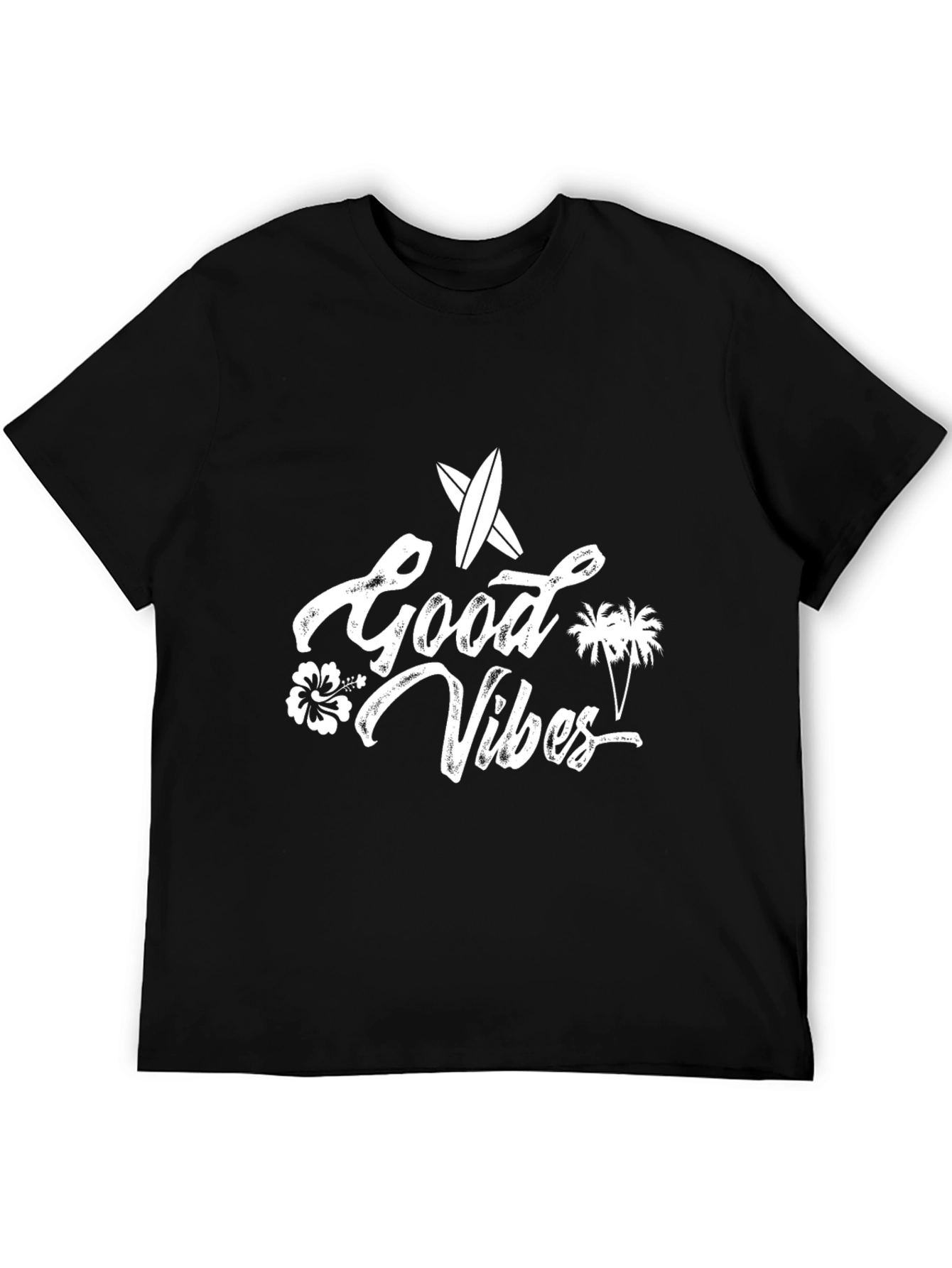 Good Vibes Graphic Tee - Surf Style T-Shirt