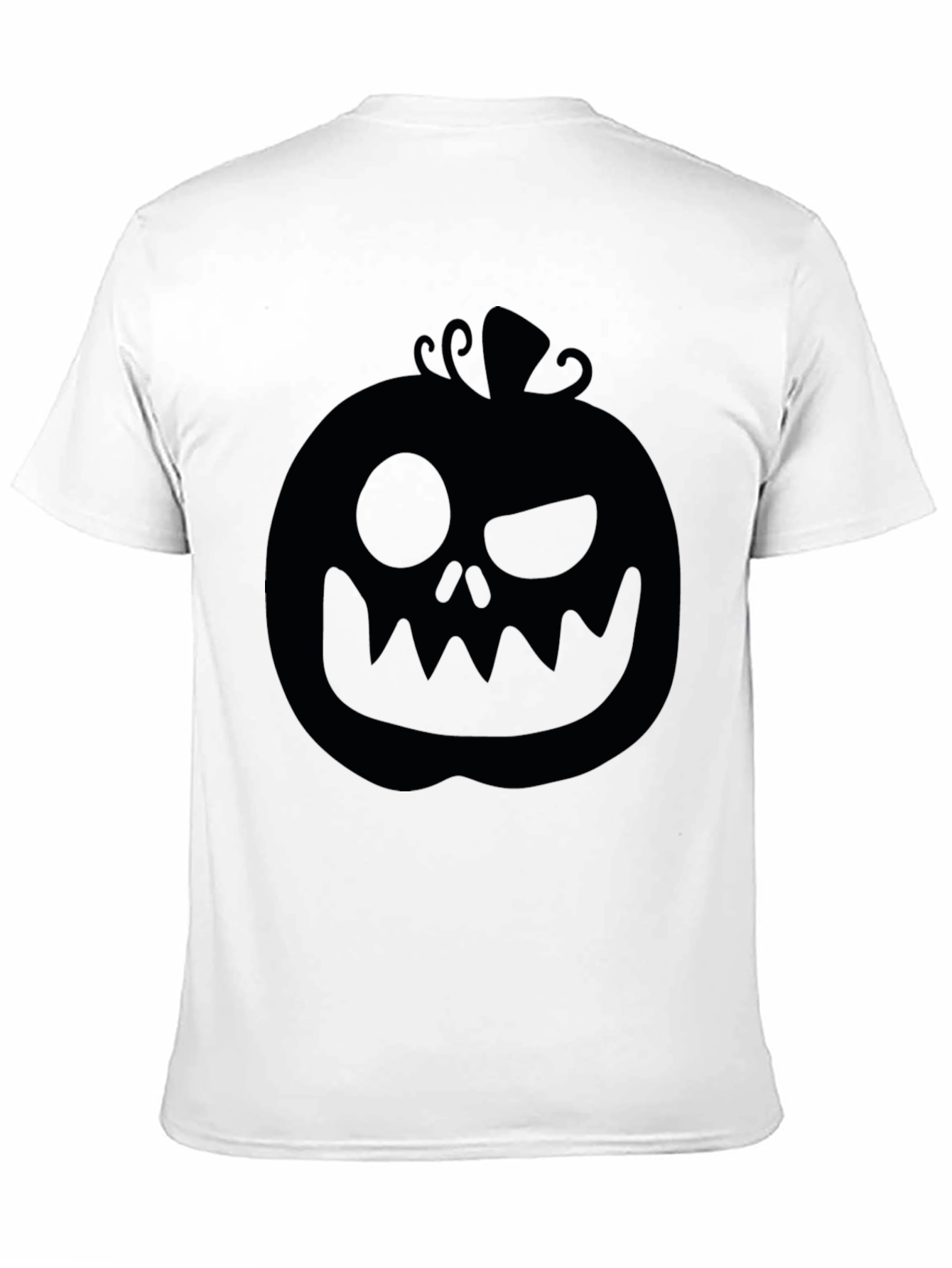 Halloween Pumpkin Graphic Tee - Mens Black T-Shirt
