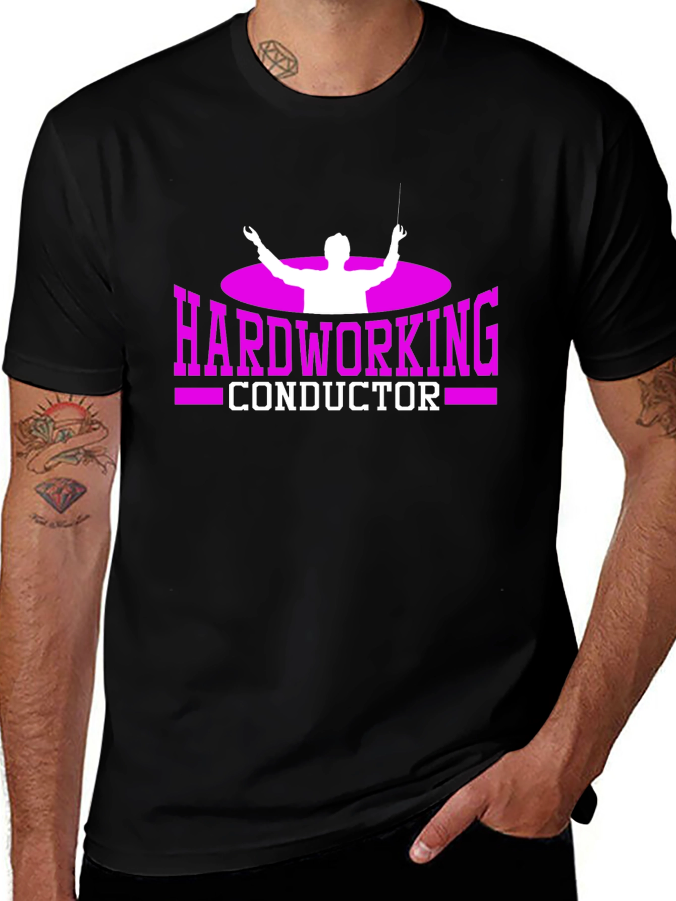 Hardworking Conductor Graphic T-Shirt