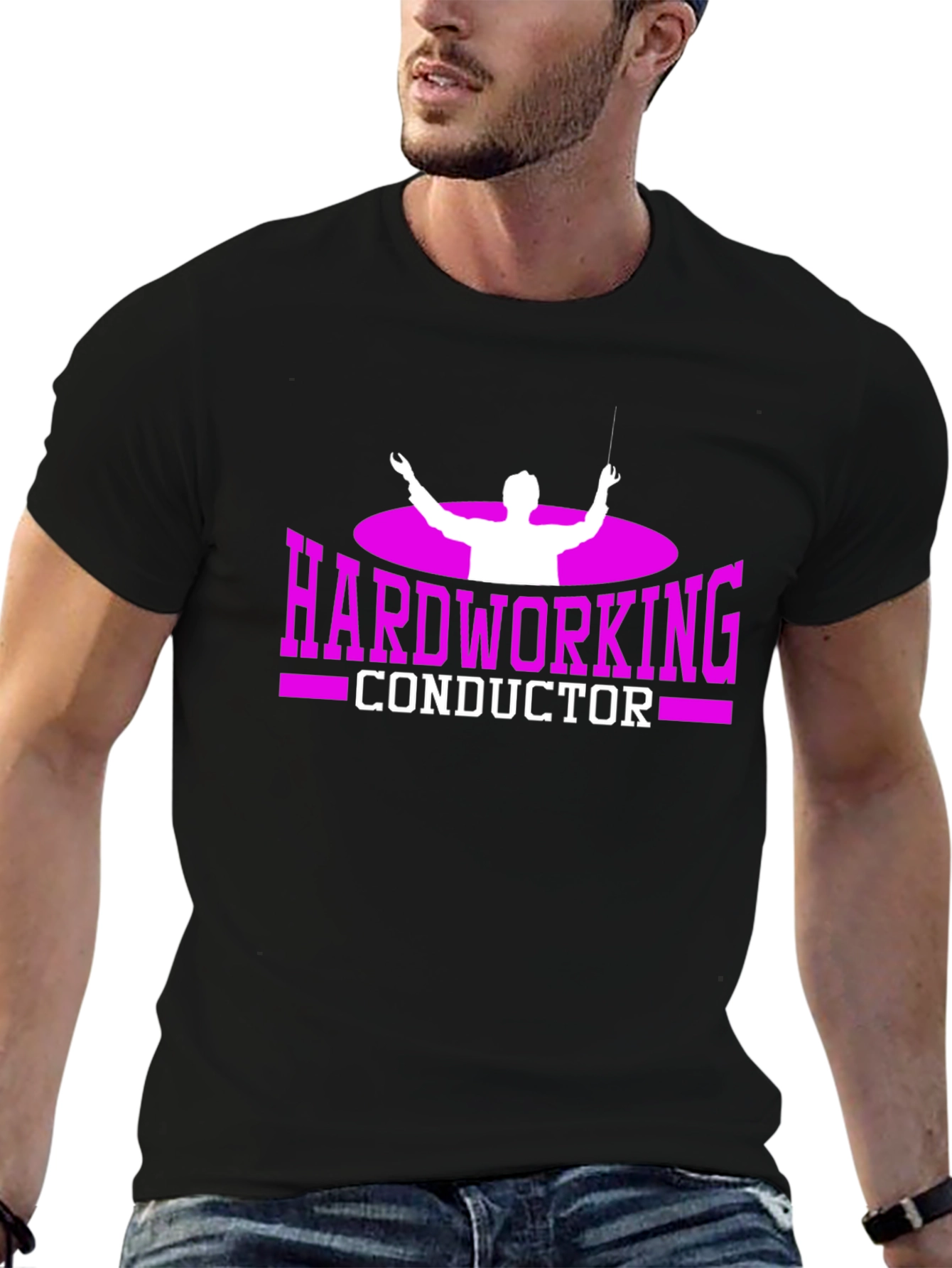 Hardworking Conductor Graphic T-Shirt