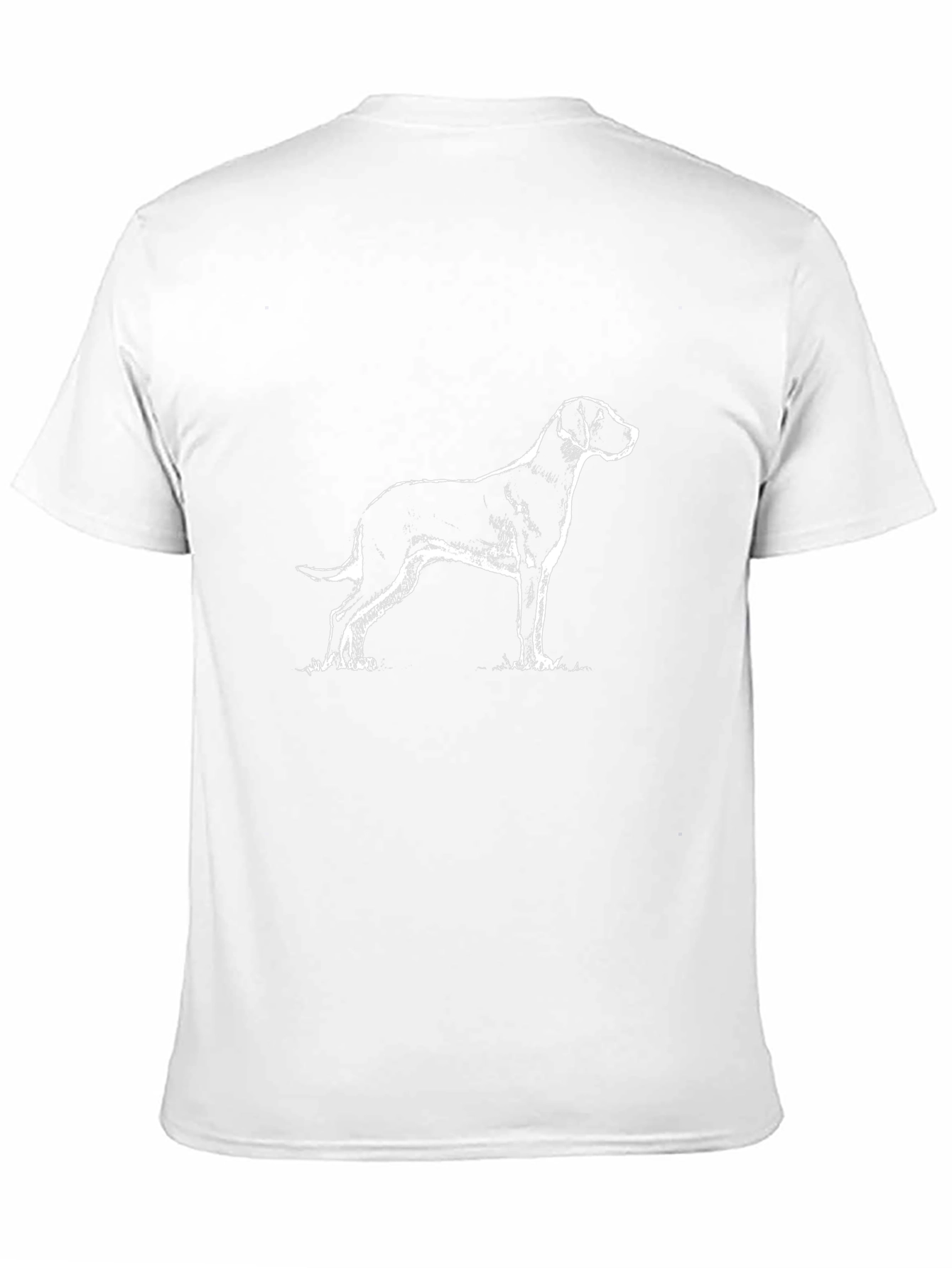 Dog Sketch Black T-Shirt