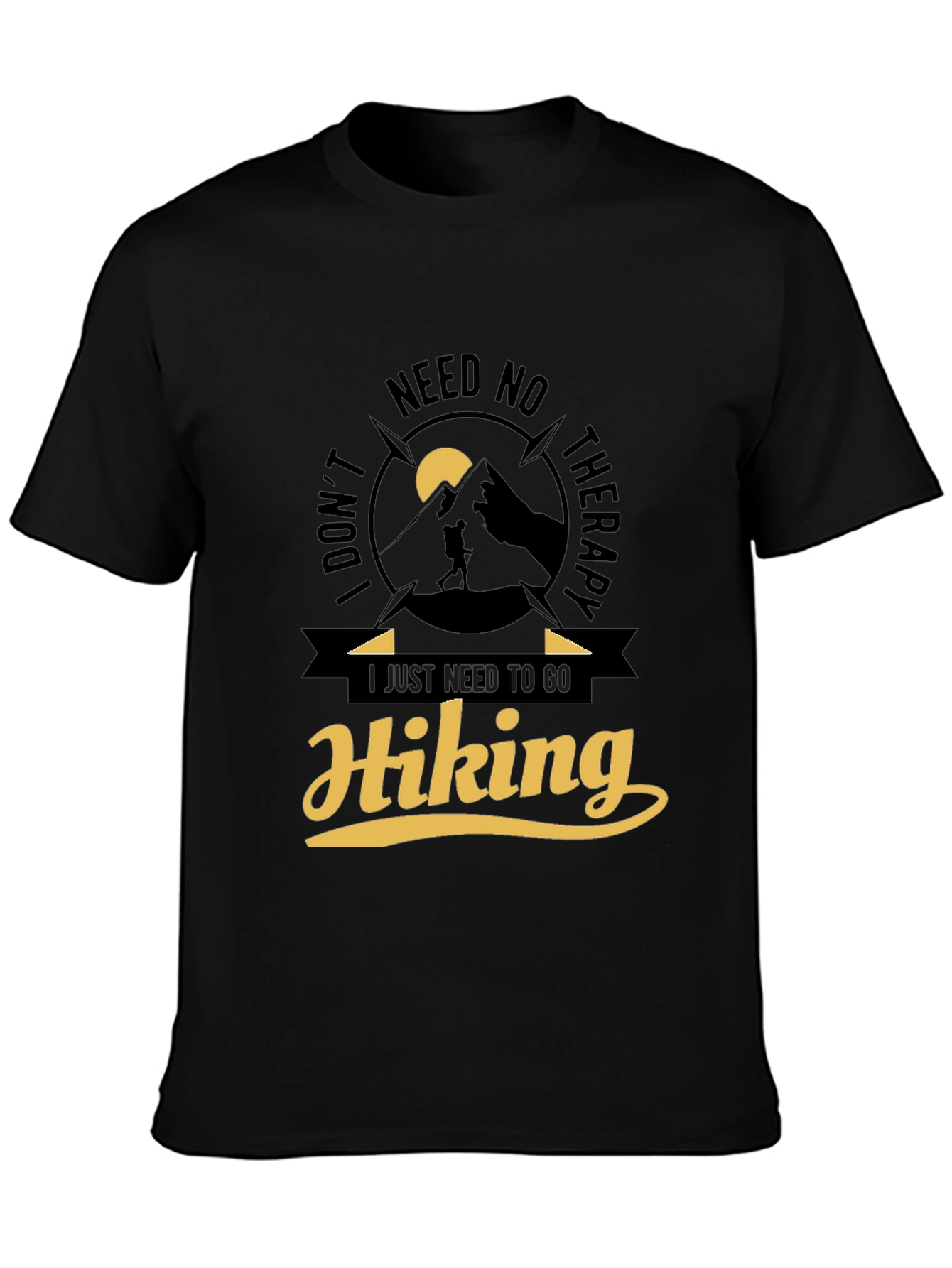 Hiking Therapy Graphic Tee - Adventure Awaits