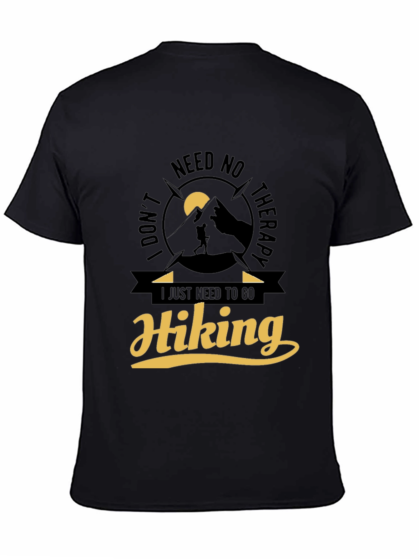 Hiking Therapy Graphic Tee - Adventure Awaits