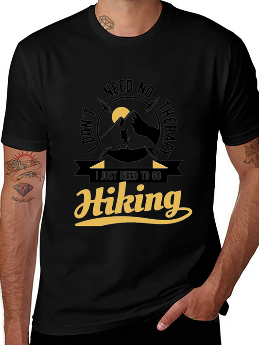 Hiking Therapy Graphic Tee - Adventure Awaits