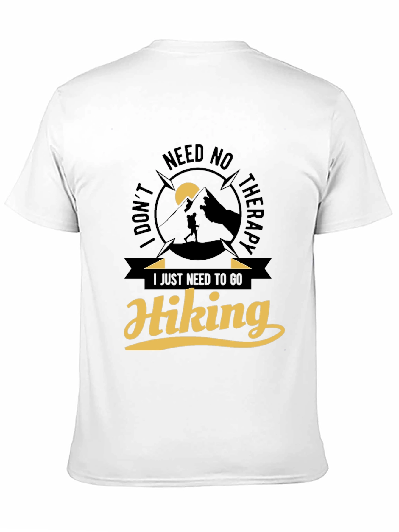 Hiking Therapy Graphic Tee - Adventure Awaits