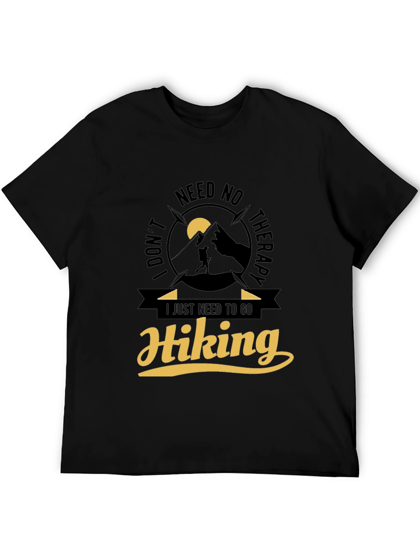Hiking Therapy Graphic Tee - Adventure Awaits