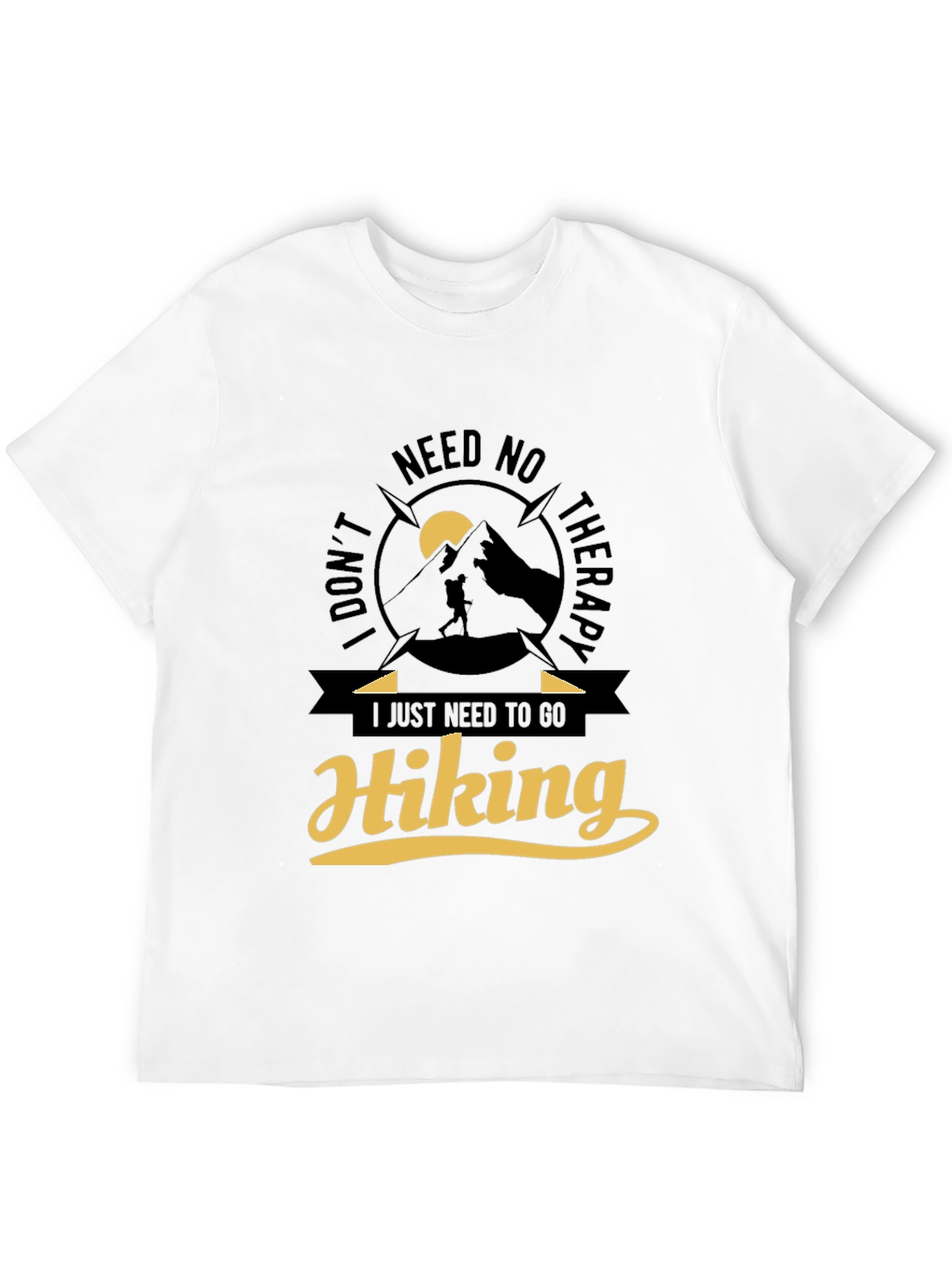 Hiking Therapy Graphic Tee - Adventure Awaits