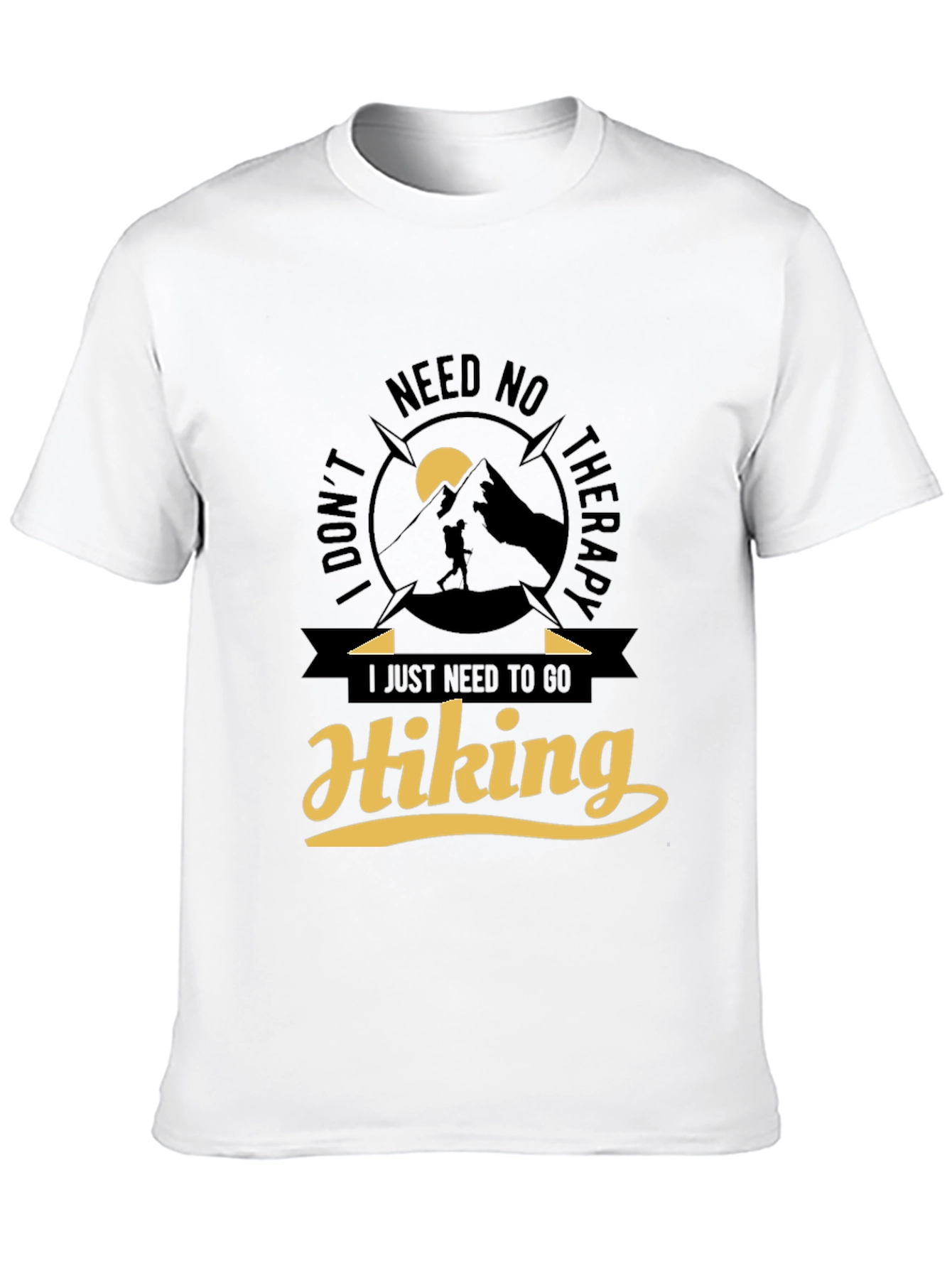 Hiking Therapy Graphic Tee - Adventure Awaits