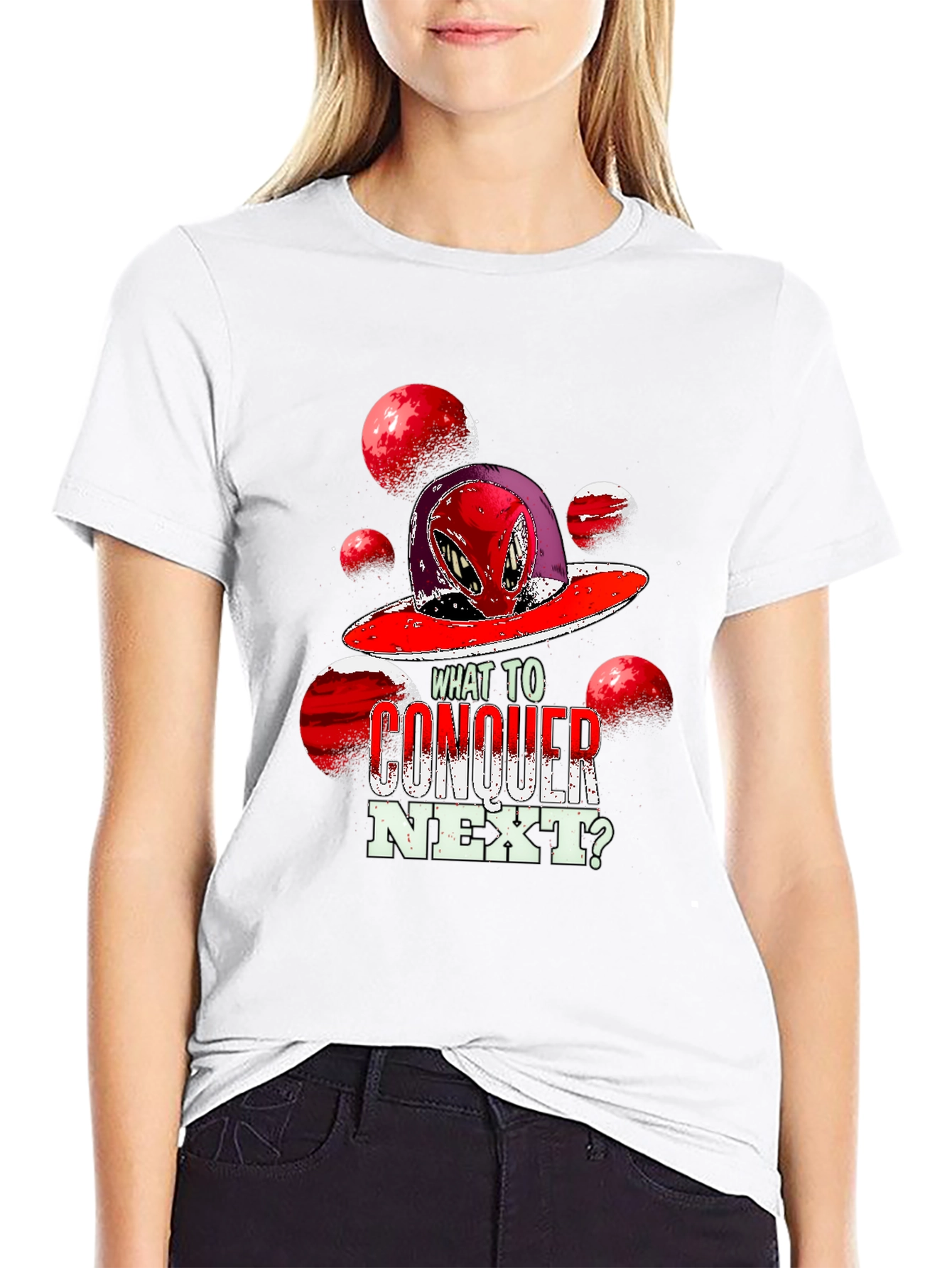 Alien Conquest Graphic T-Shirt - What to Conquer Next?