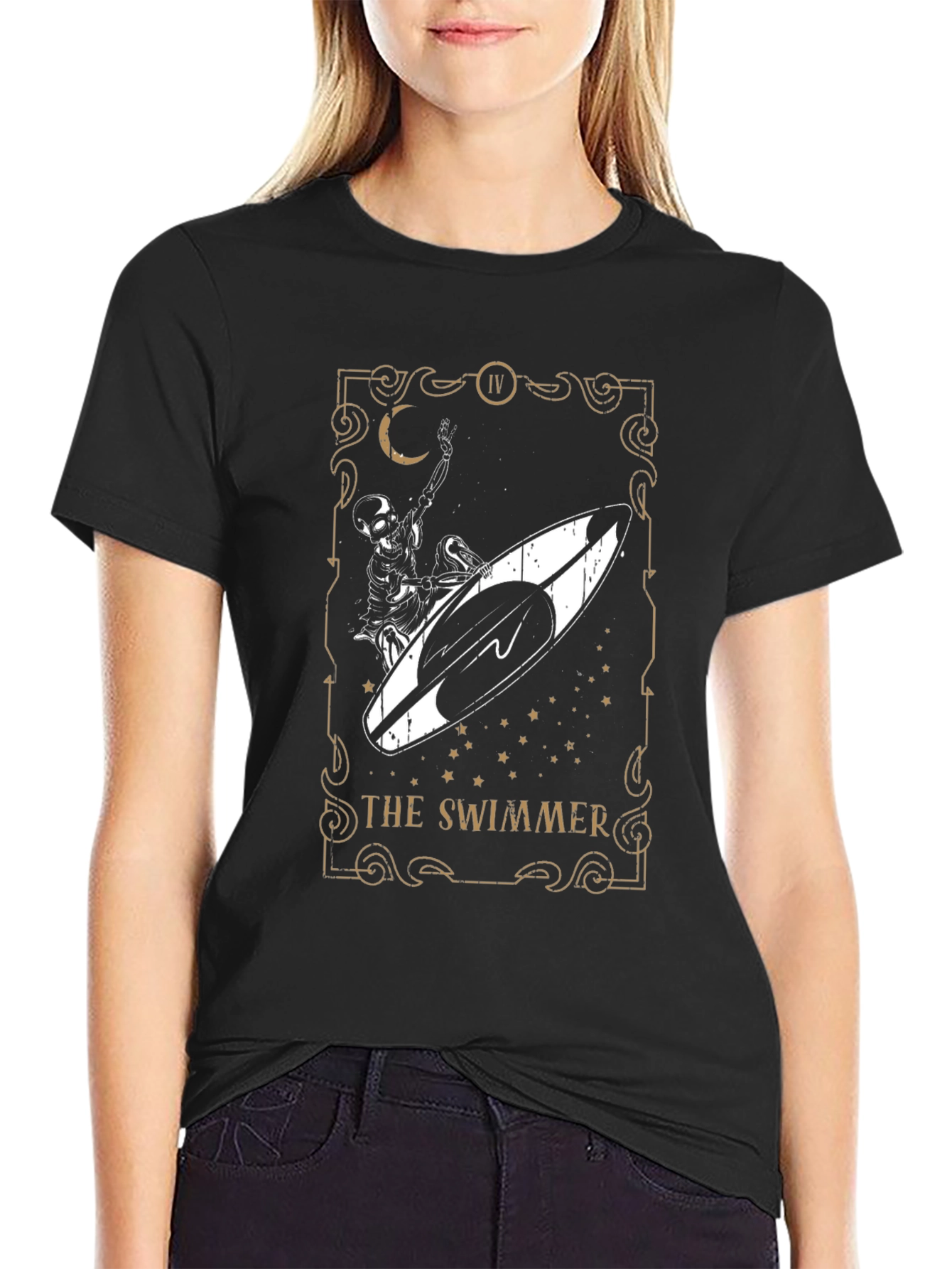 The Swimmer Tarot Card T-Shirt