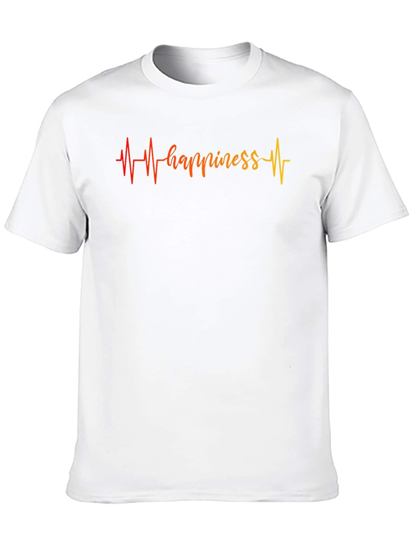 Happiness Heartbeat Graphic T-Shirt - Comfort Fit