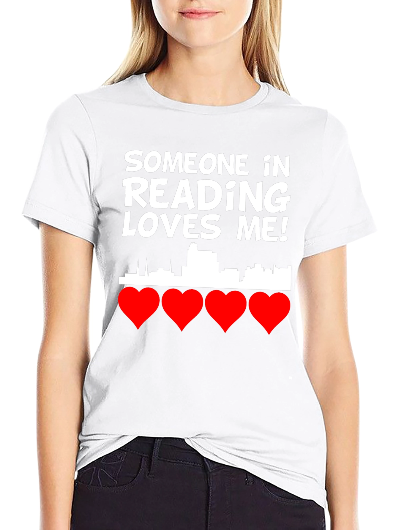 Reading PA Love T-Shirt - City Skyline Graphic Tee