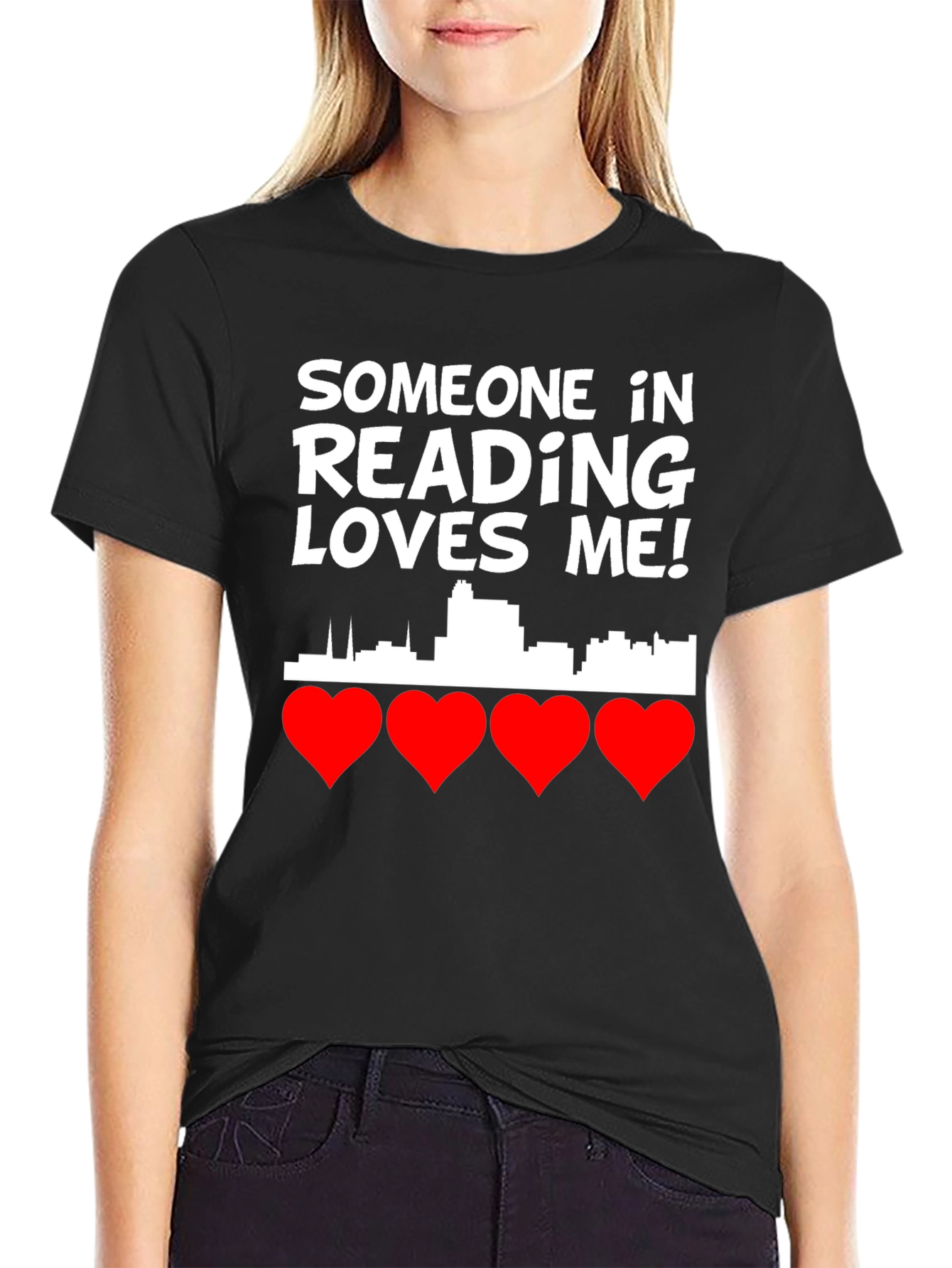 Reading PA Love T-Shirt - City Skyline Graphic Tee