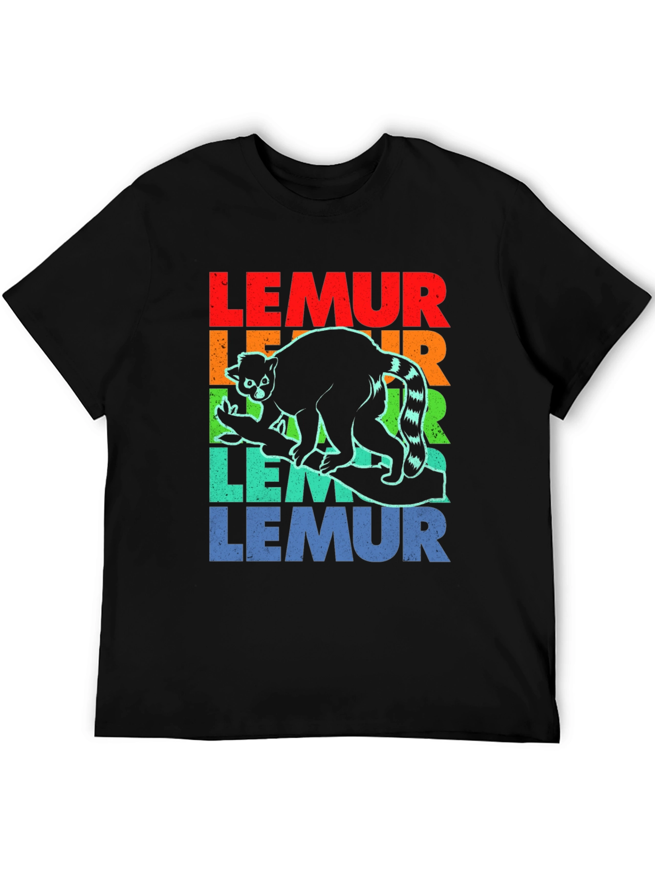 Retro Lemur Graphic T-Shirt