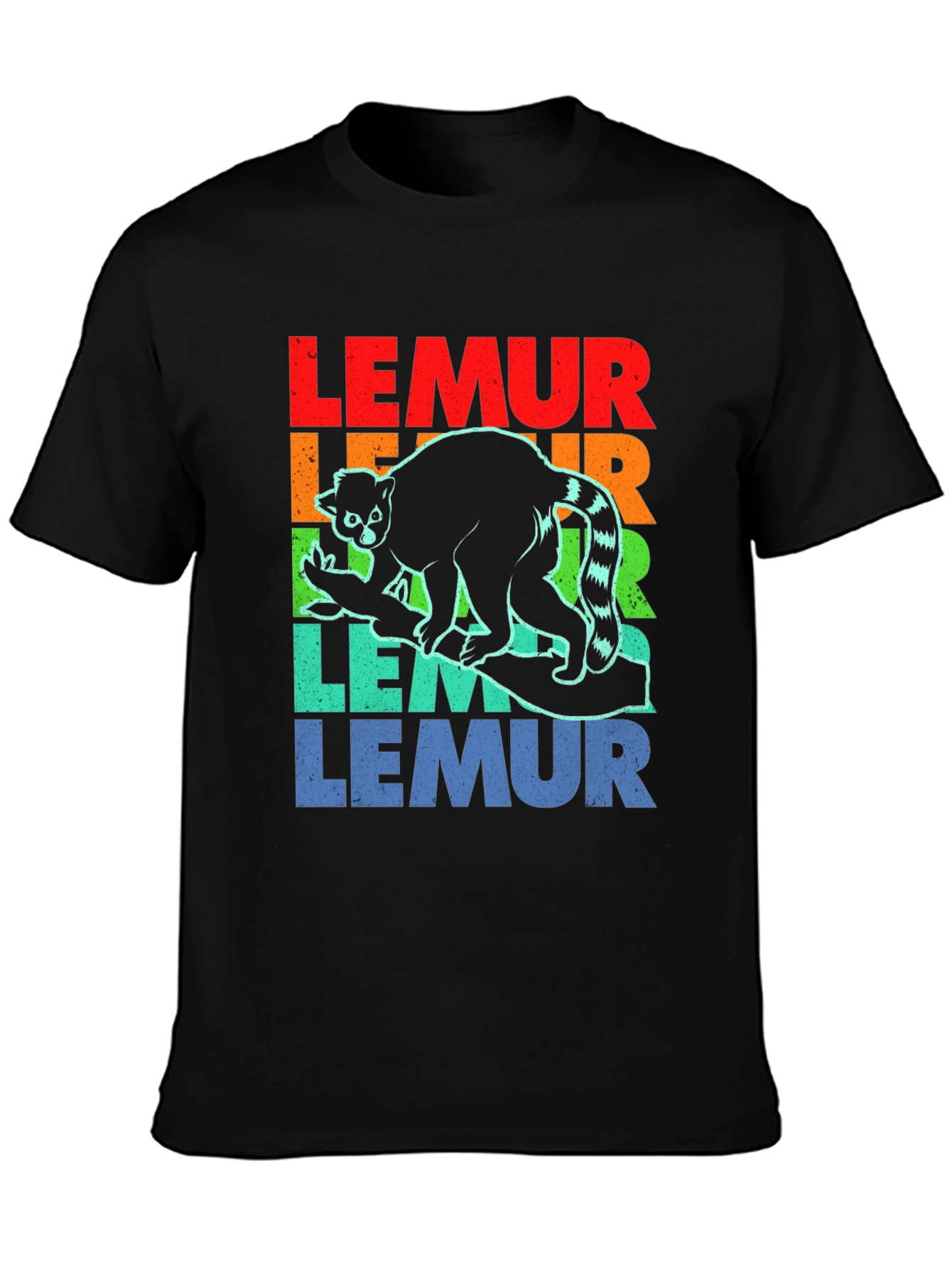 Retro Lemur Graphic T-Shirt