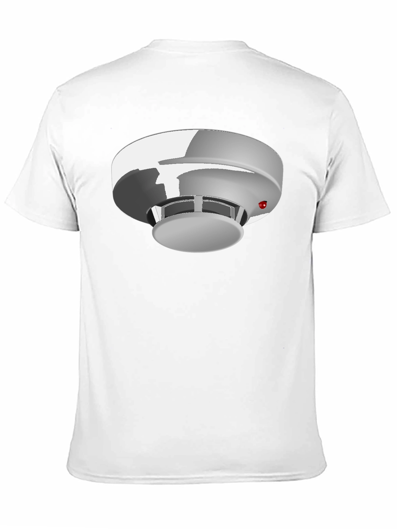 Smoke Detector Graphic Tee - Black Cotton Blend