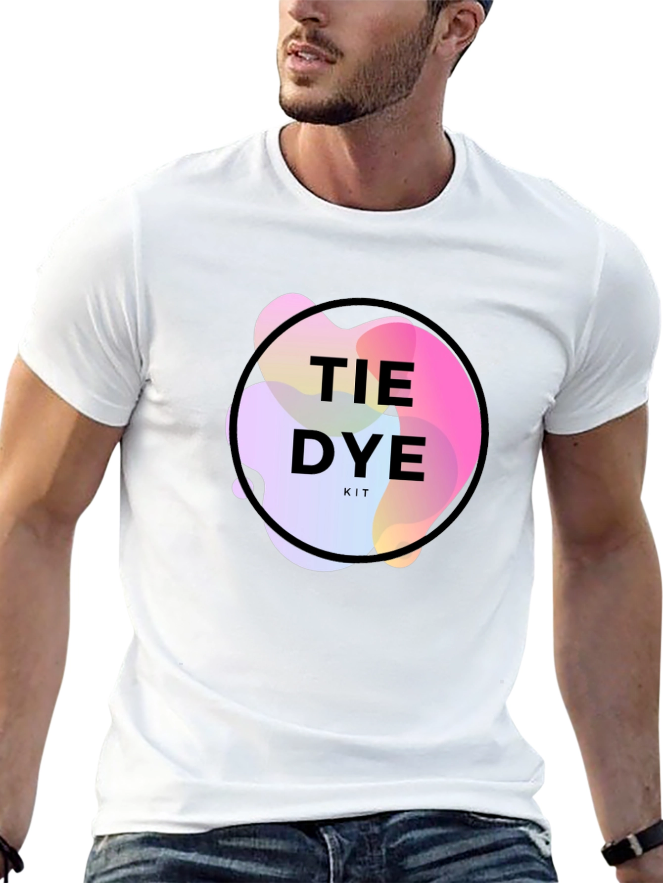 Tie Dye Kit Graphic Black T-Shirt