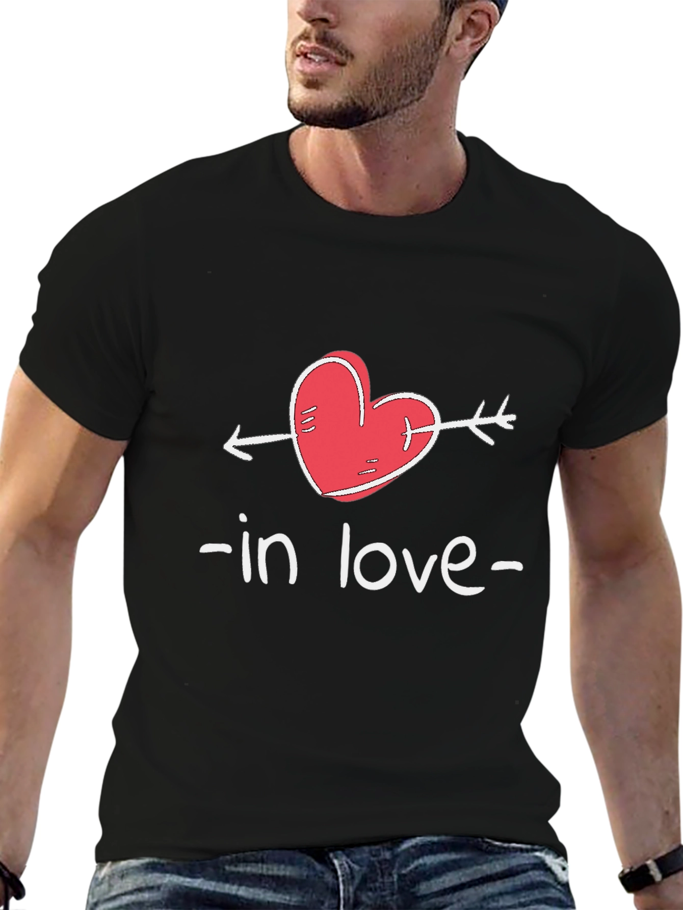 In Love Arrow Heart Valentines Day T-Shirt