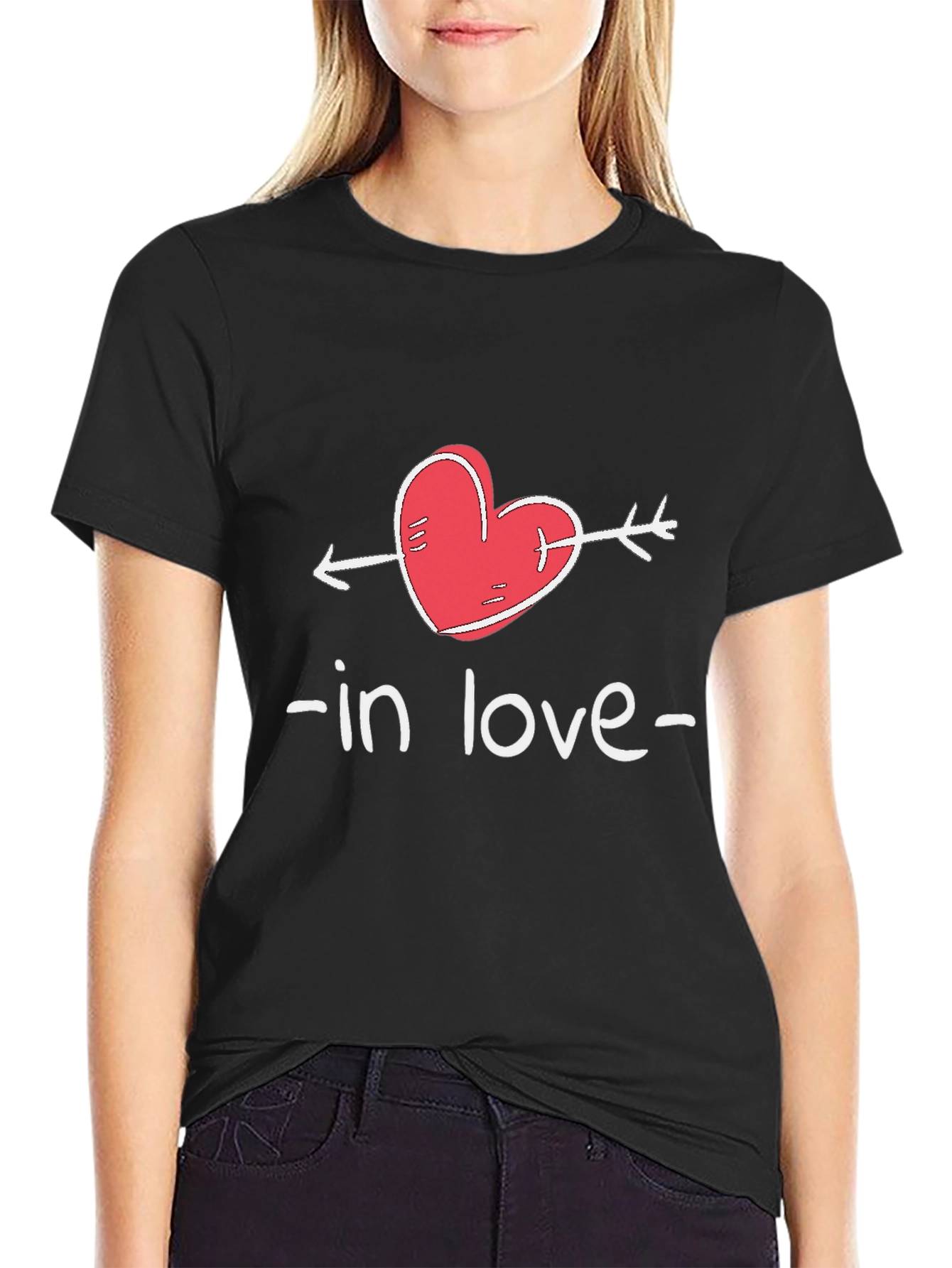 In Love Arrow Heart Valentines Day T-Shirt