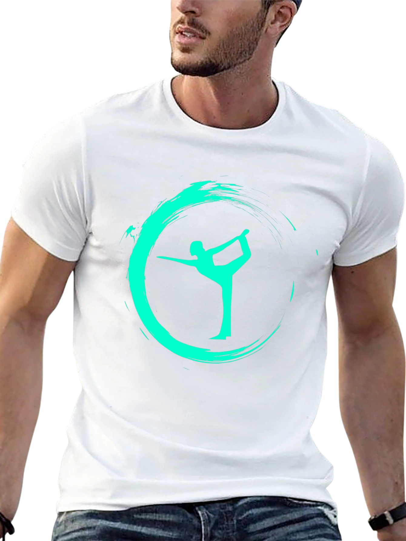Yoga Pose Graphic Tee - Zen Style