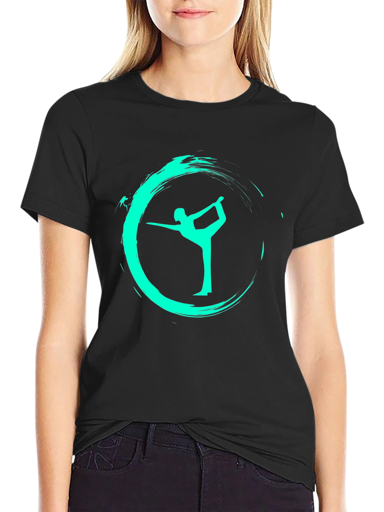 Yoga Pose Graphic Tee - Zen Style