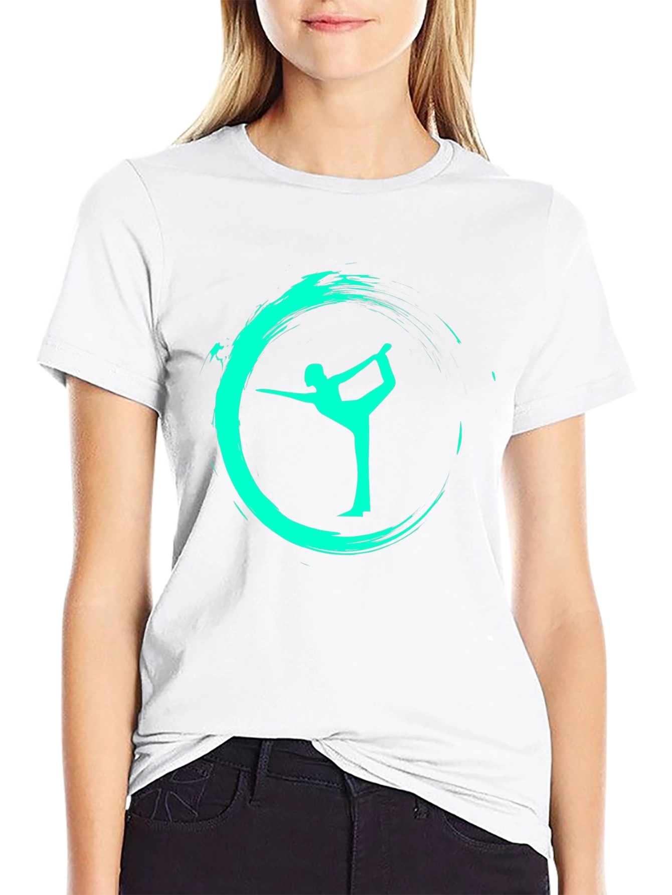 Yoga Pose Graphic Tee - Zen Style