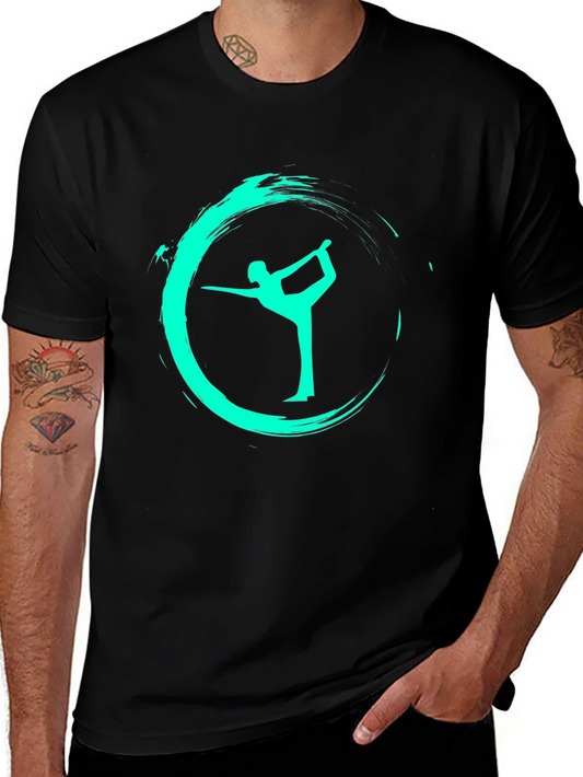 Yoga Pose Graphic Tee - Zen Style